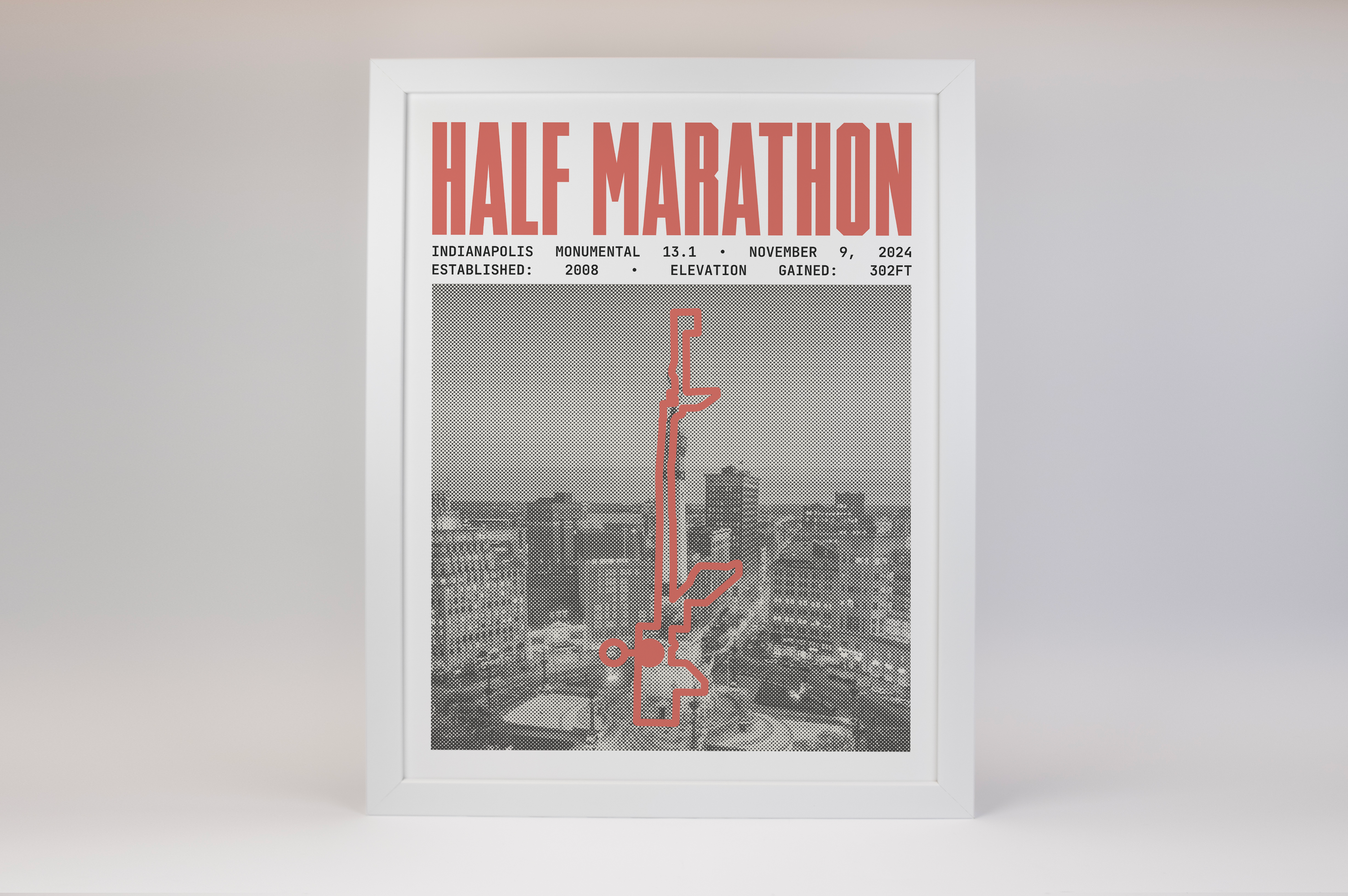 Indianapolis Monumental Half-Marathon Poster