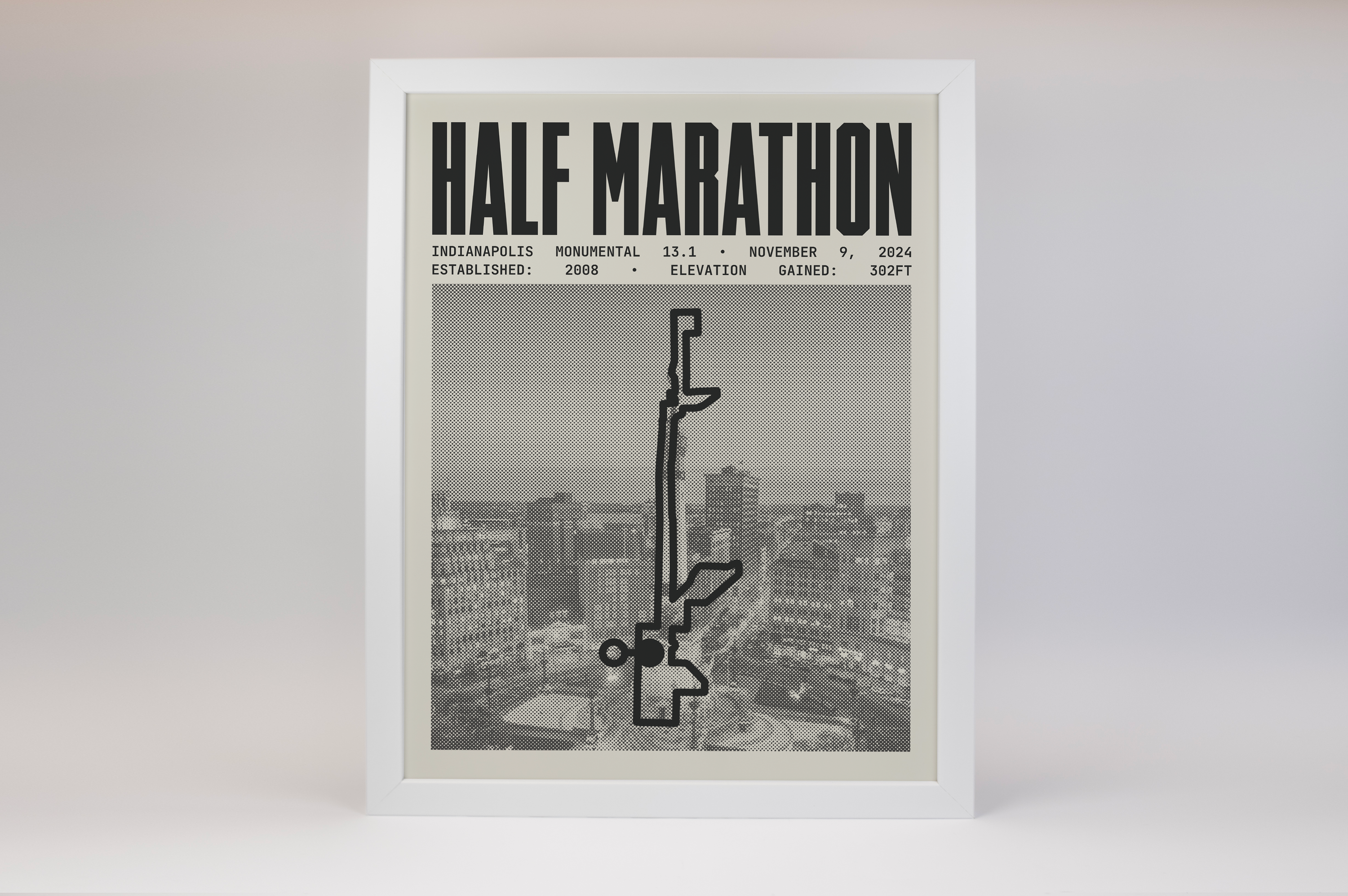 Indianapolis Monumental Half-Marathon Poster