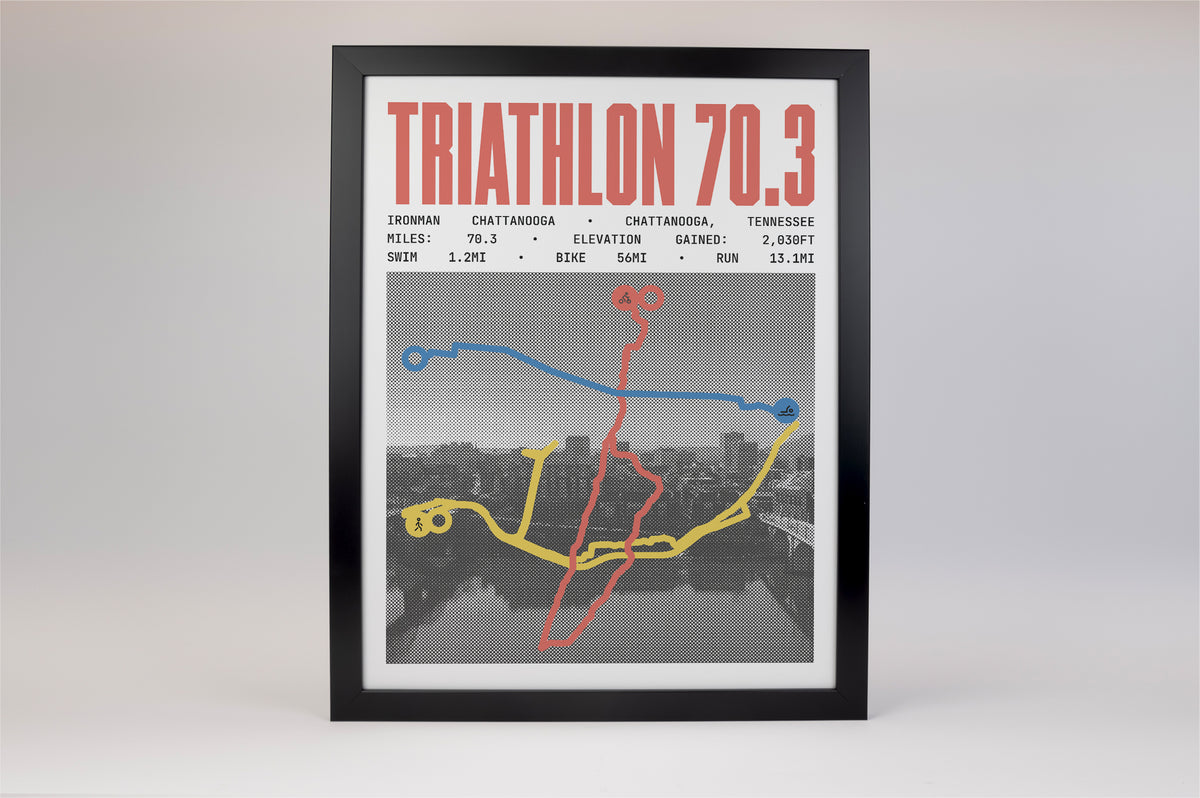 Ironman 70.3 Chattanooga 2026 Course Poster