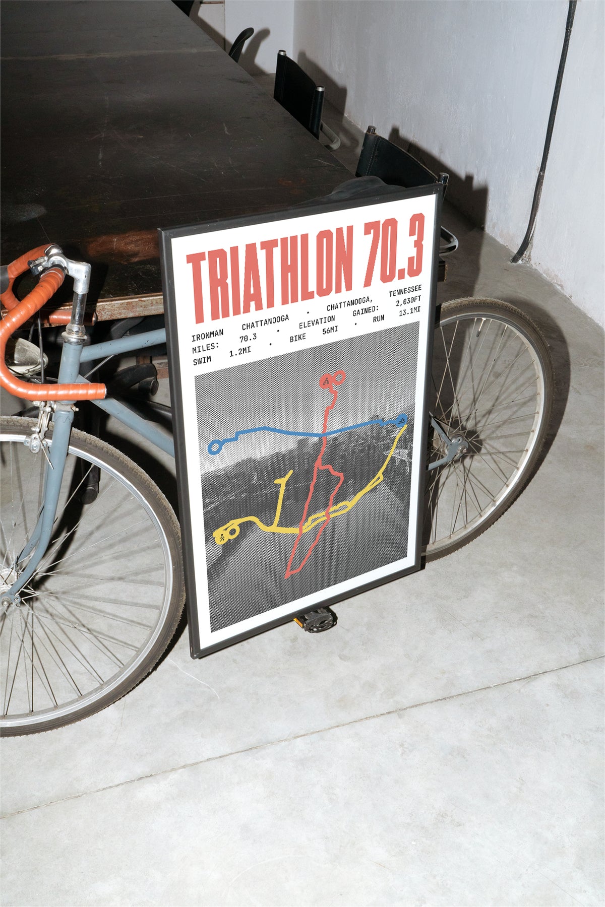 Ironman 70.3 Chattanooga 2026 Course Poster