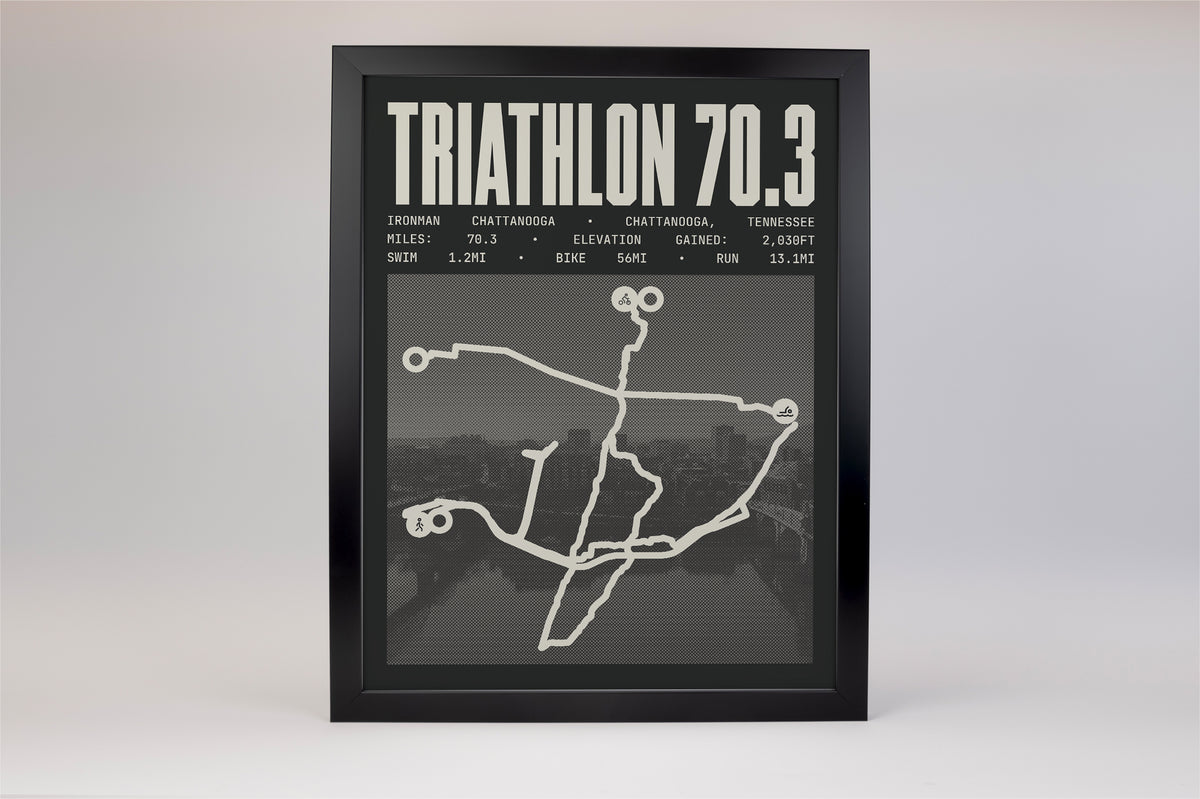 Ironman 70.3 Chattanooga 2026 Course Poster