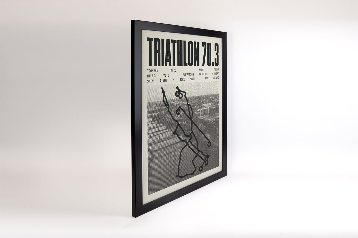 Ironman 70.3 Waco Poster 2026 Course