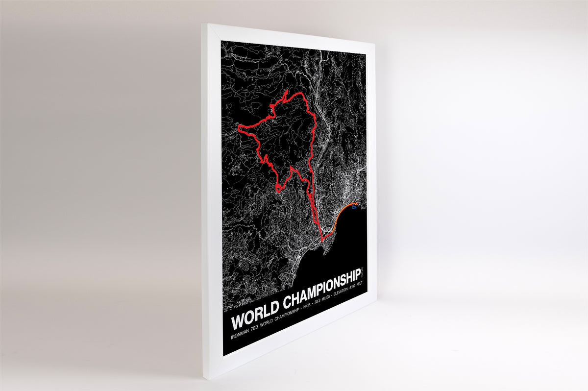Ironman 70.3 World Championship Nice Poster - Grid Style