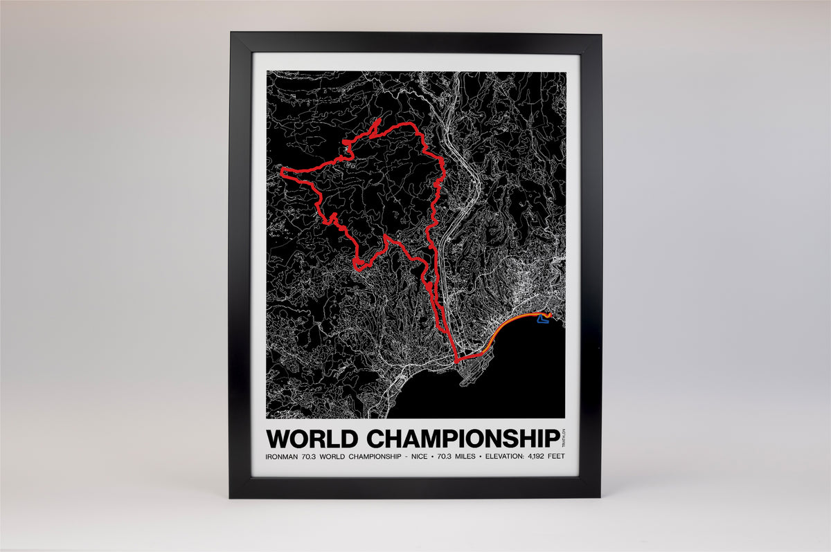Ironman 70.3 World Championship Nice Poster - Grid Style