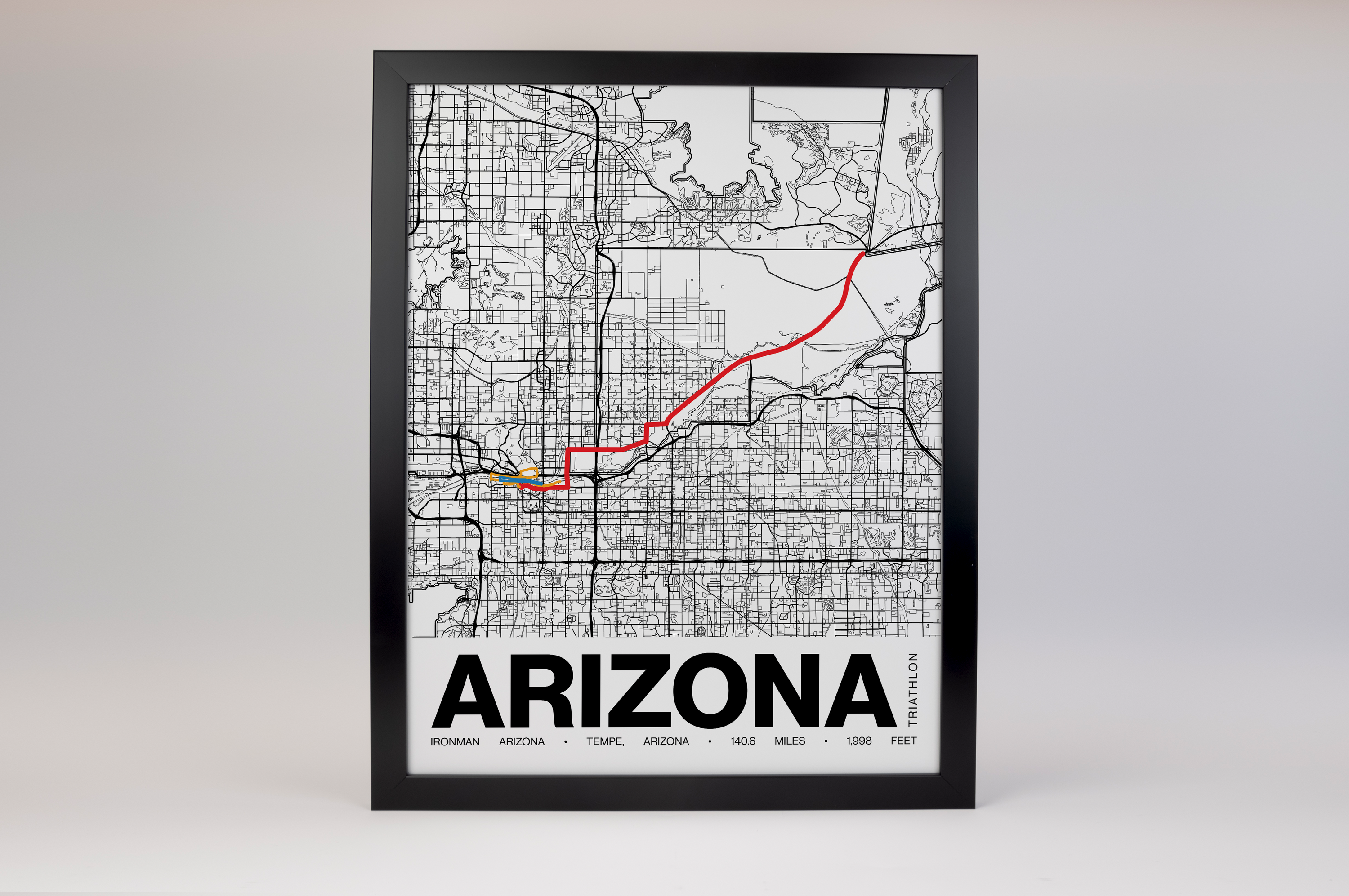 Ironman Arizona Poster - Grid Style