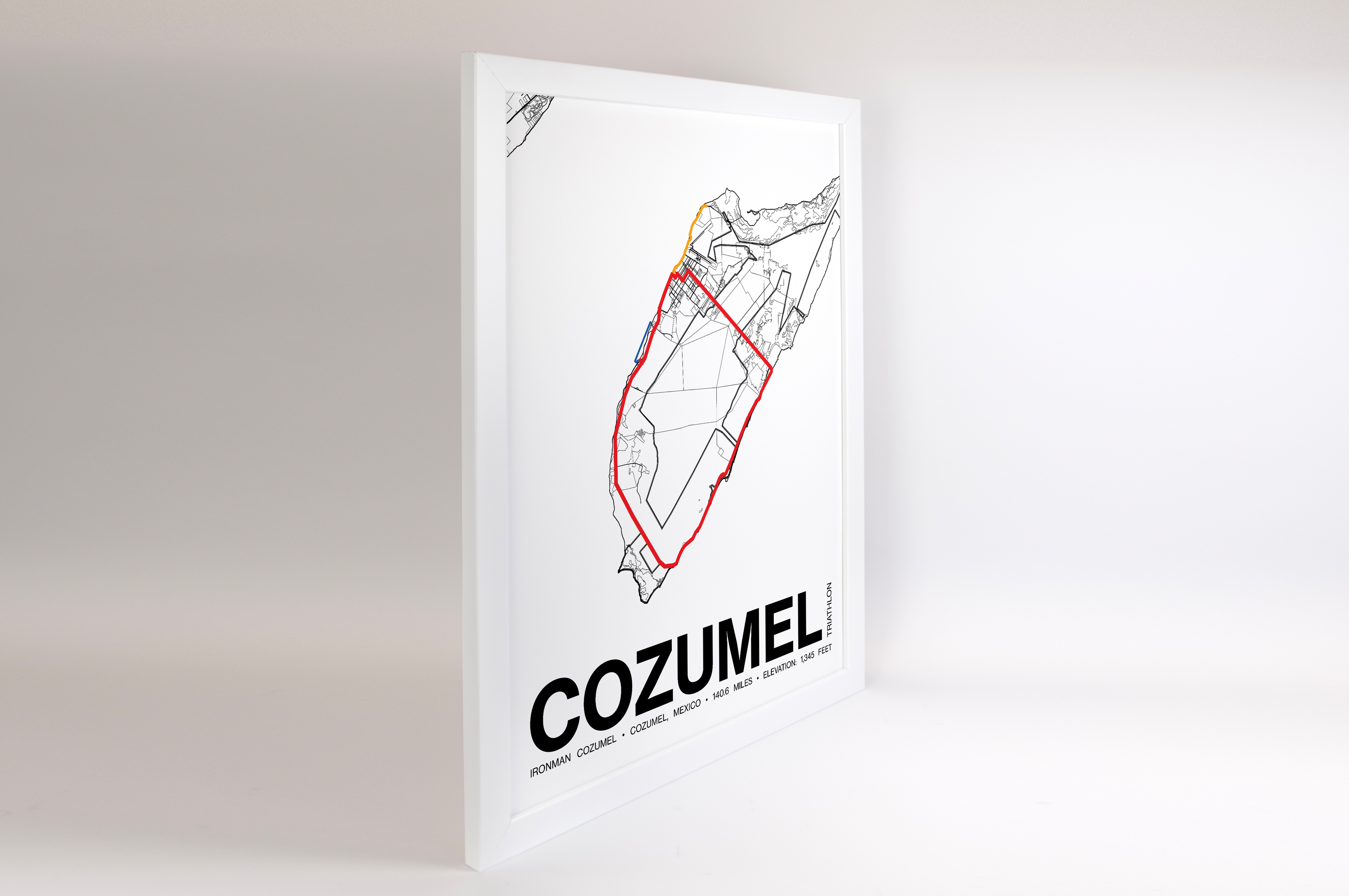 Ironman Cozumel Poster - Grid Style