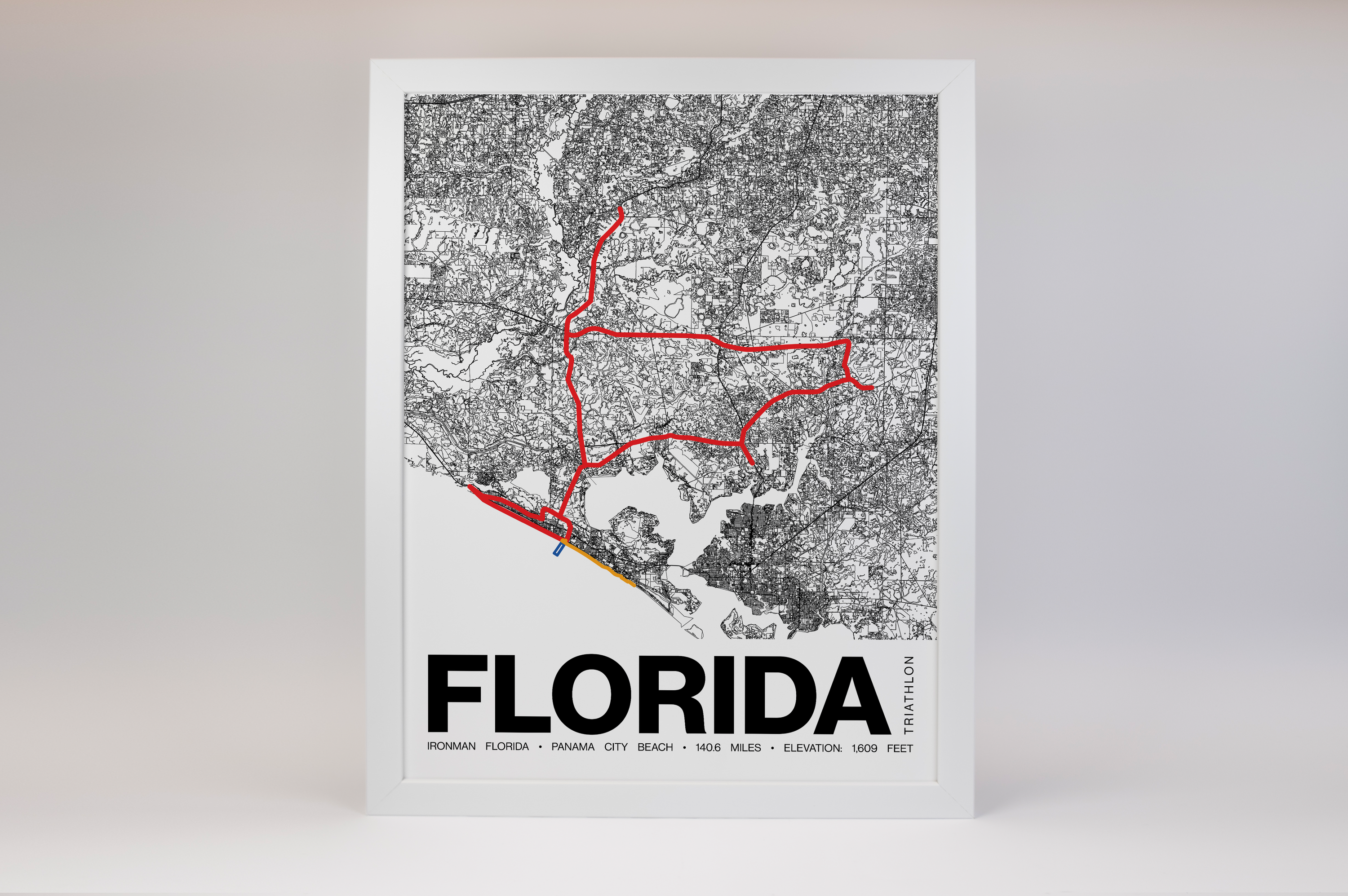 Ironman Florida Poster - Grid Style