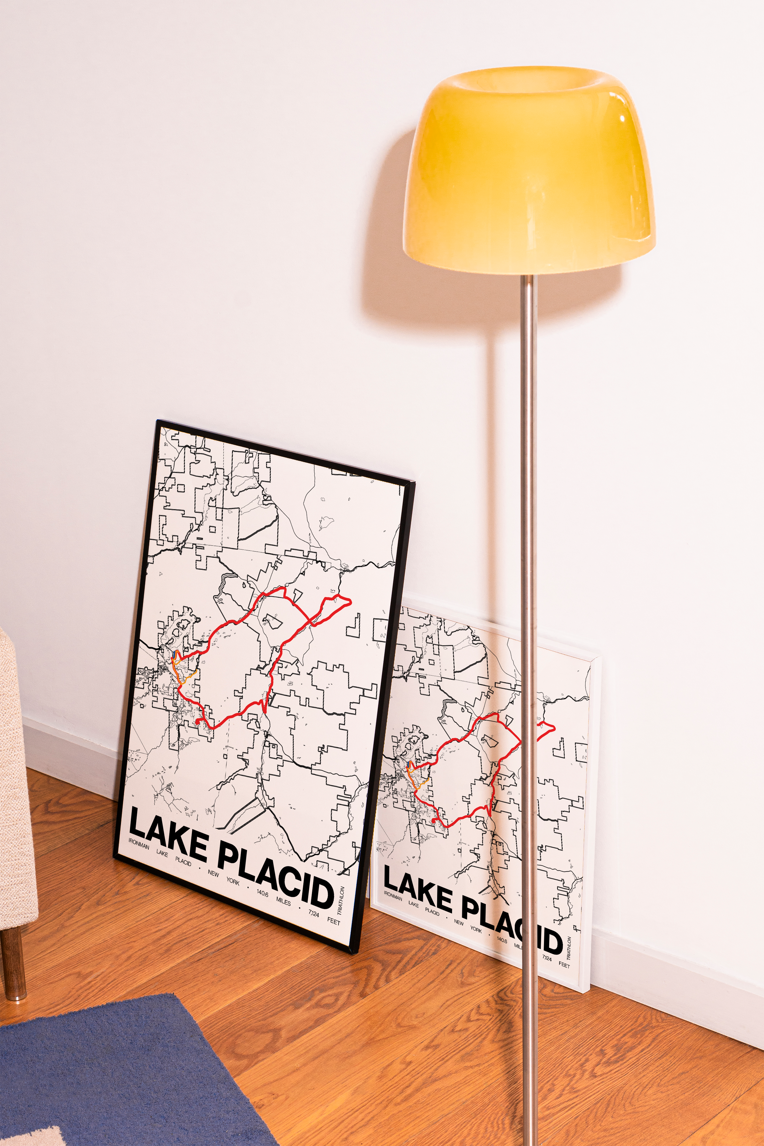 Ironman Lake Placid Poster - Grid Style