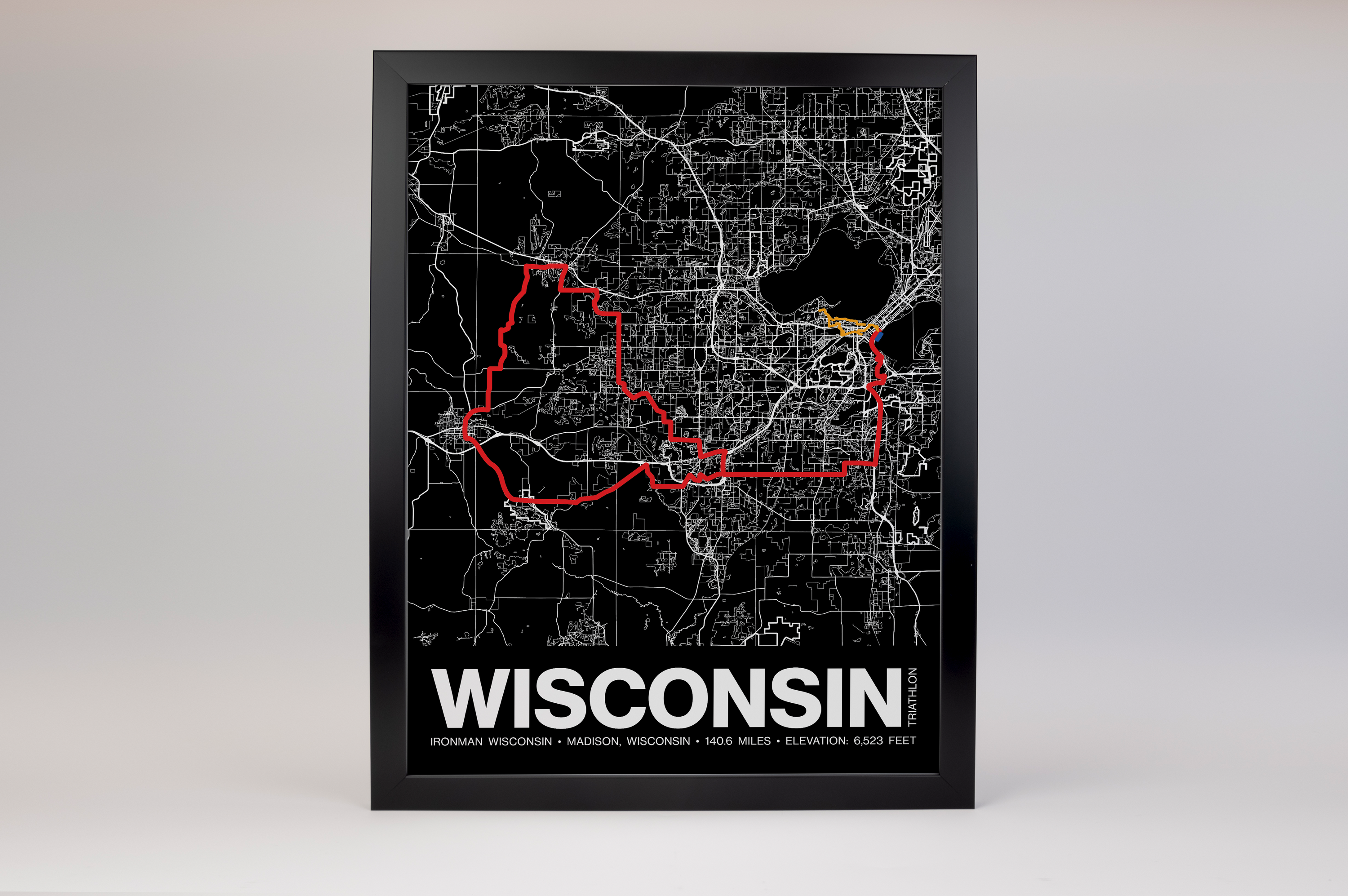 Ironman Wisconsin Poster - Grid Style
