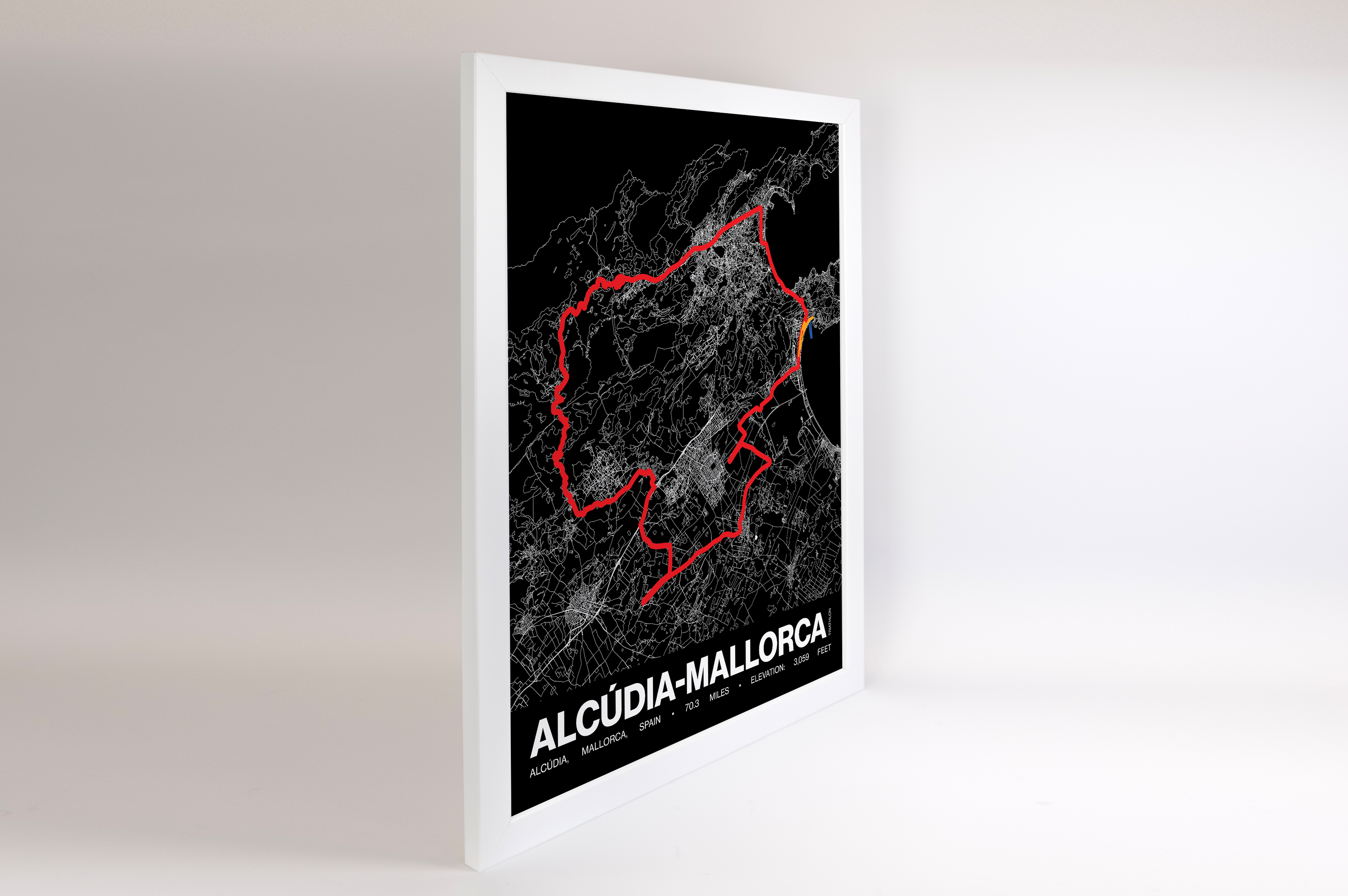 Ironman 70.3 Alcúdia-Mallorca Poster - Grid Style
