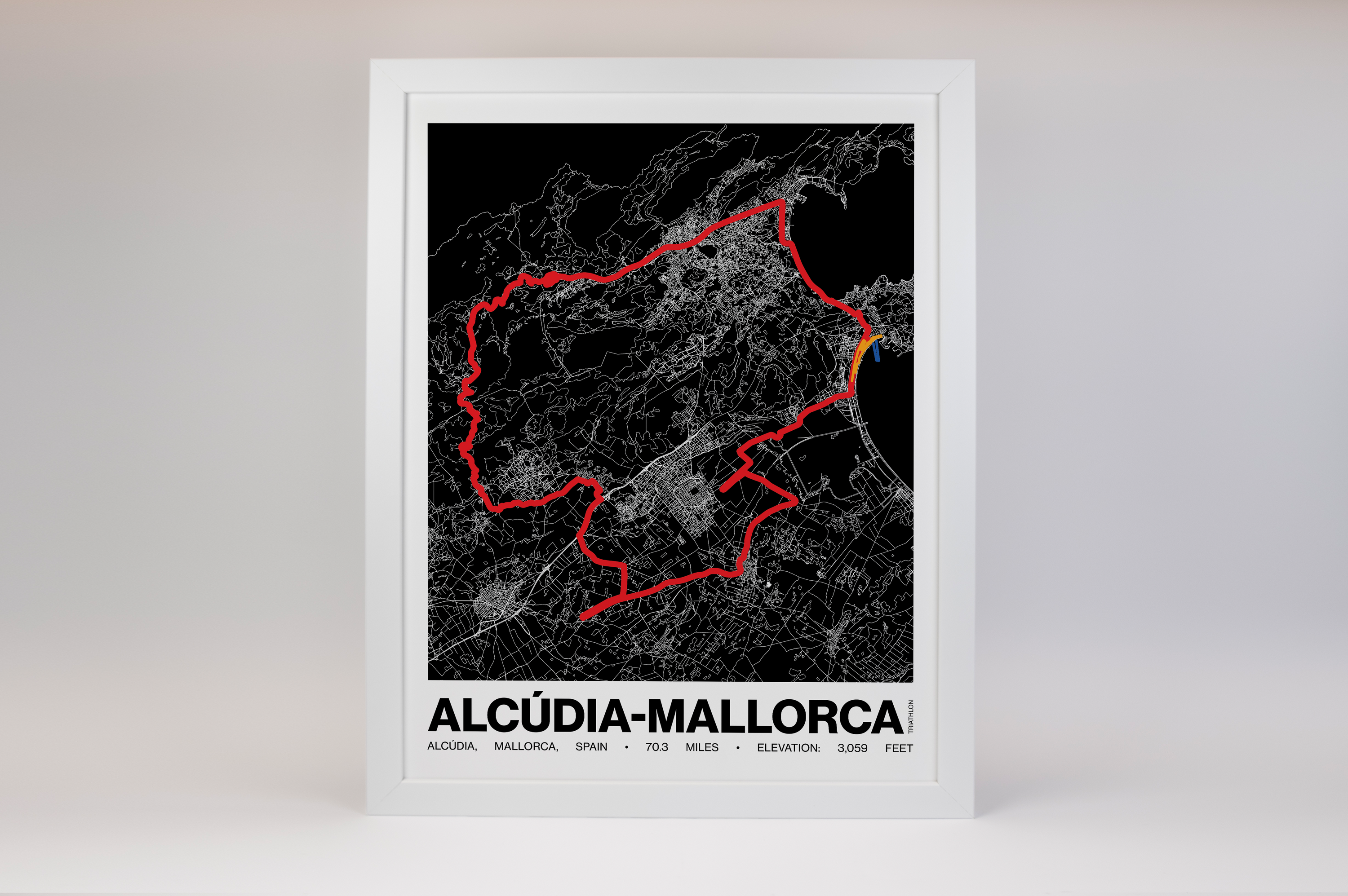 Ironman 70.3 Alcúdia-Mallorca Poster - Grid Style