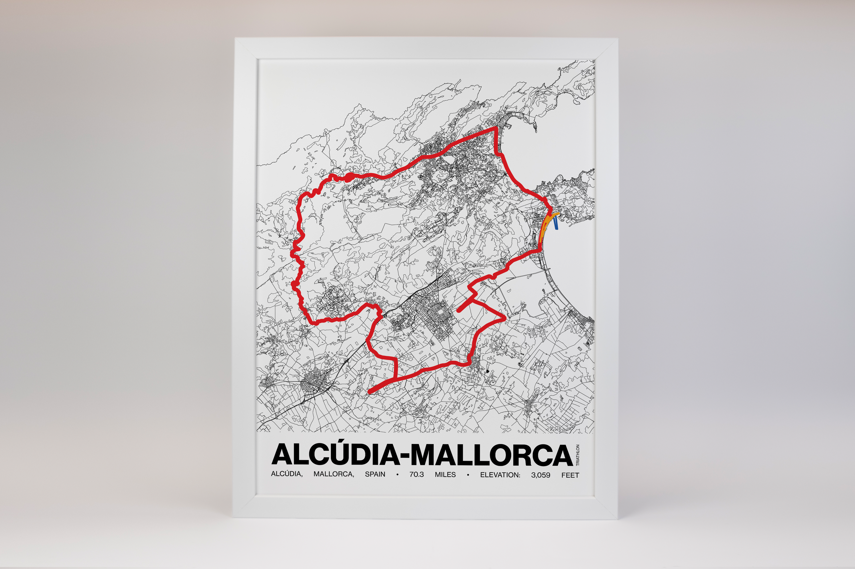 Ironman 70.3 Alcúdia-Mallorca Poster - Grid Style