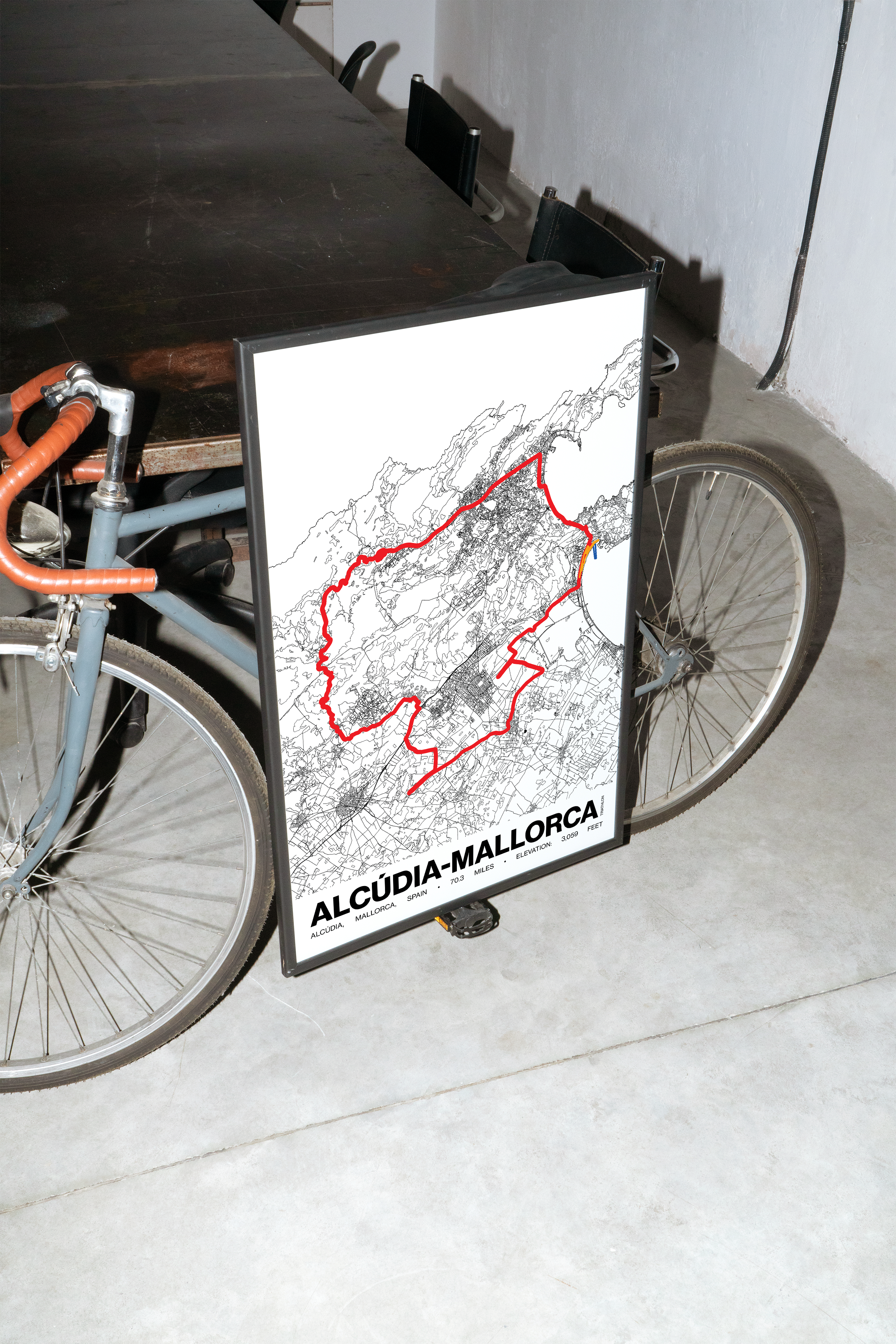 Ironman 70.3 Alcúdia-Mallorca Poster - Grid Style