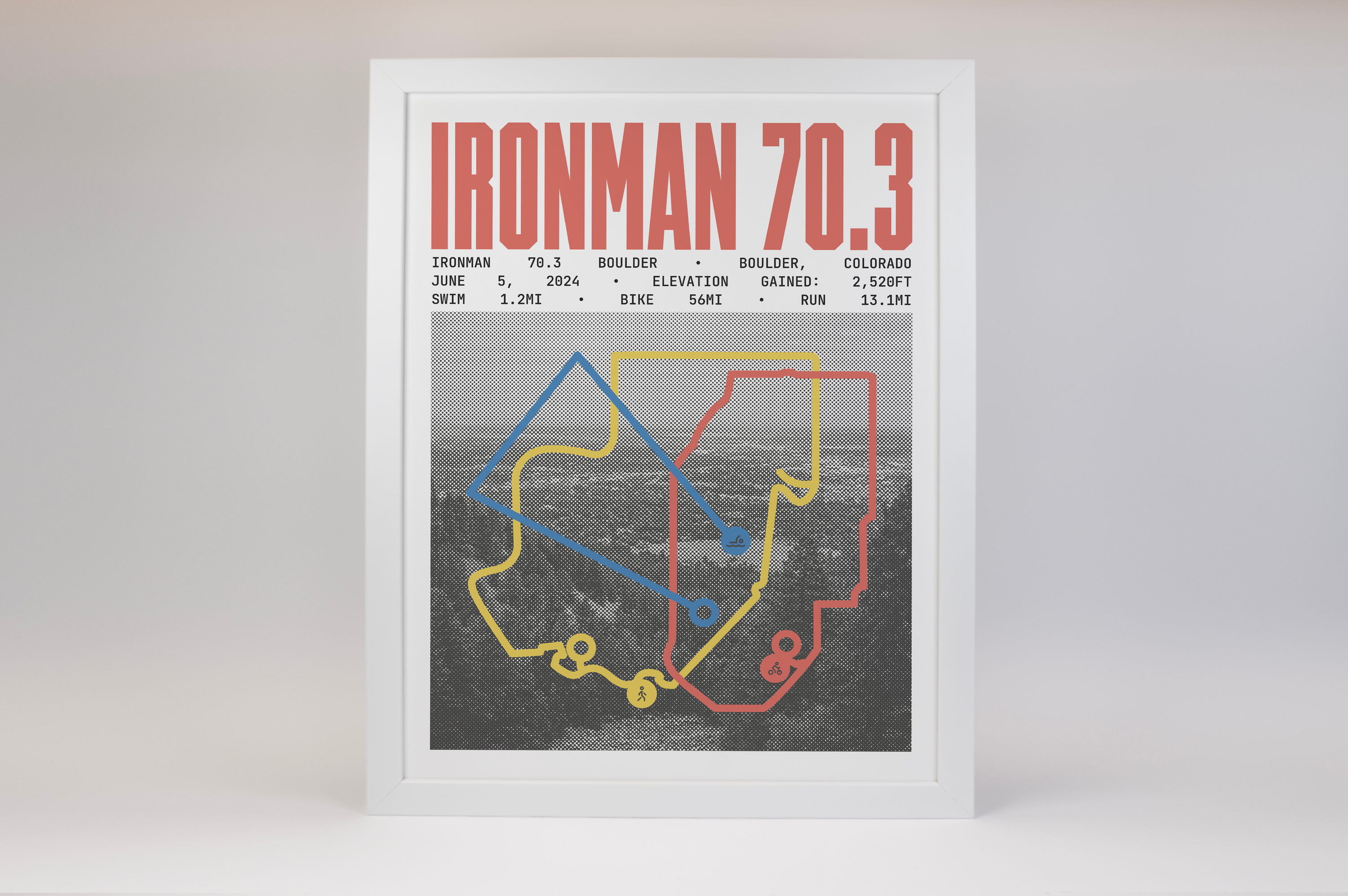 Ironman 70.3 Boulder Poster