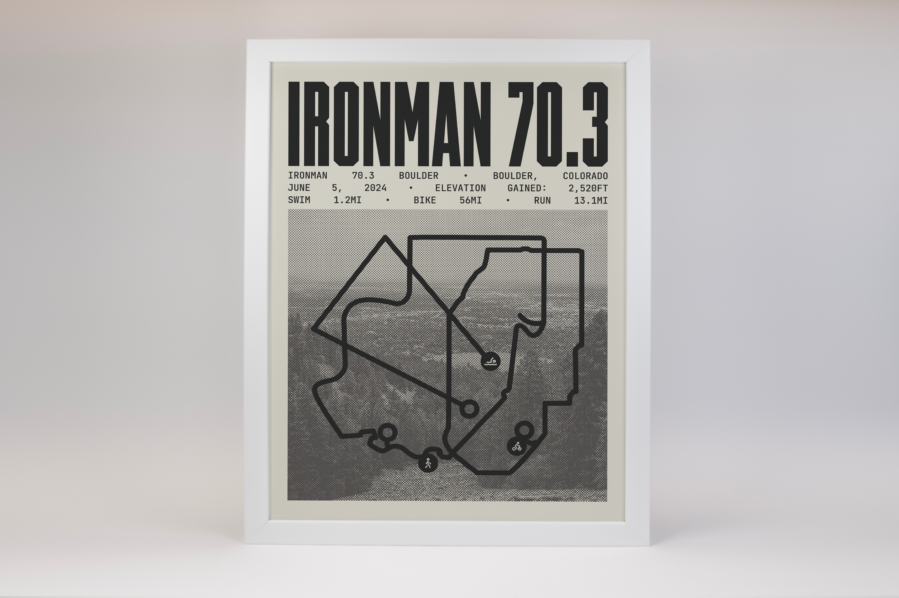 Ironman 70.3 Boulder Poster