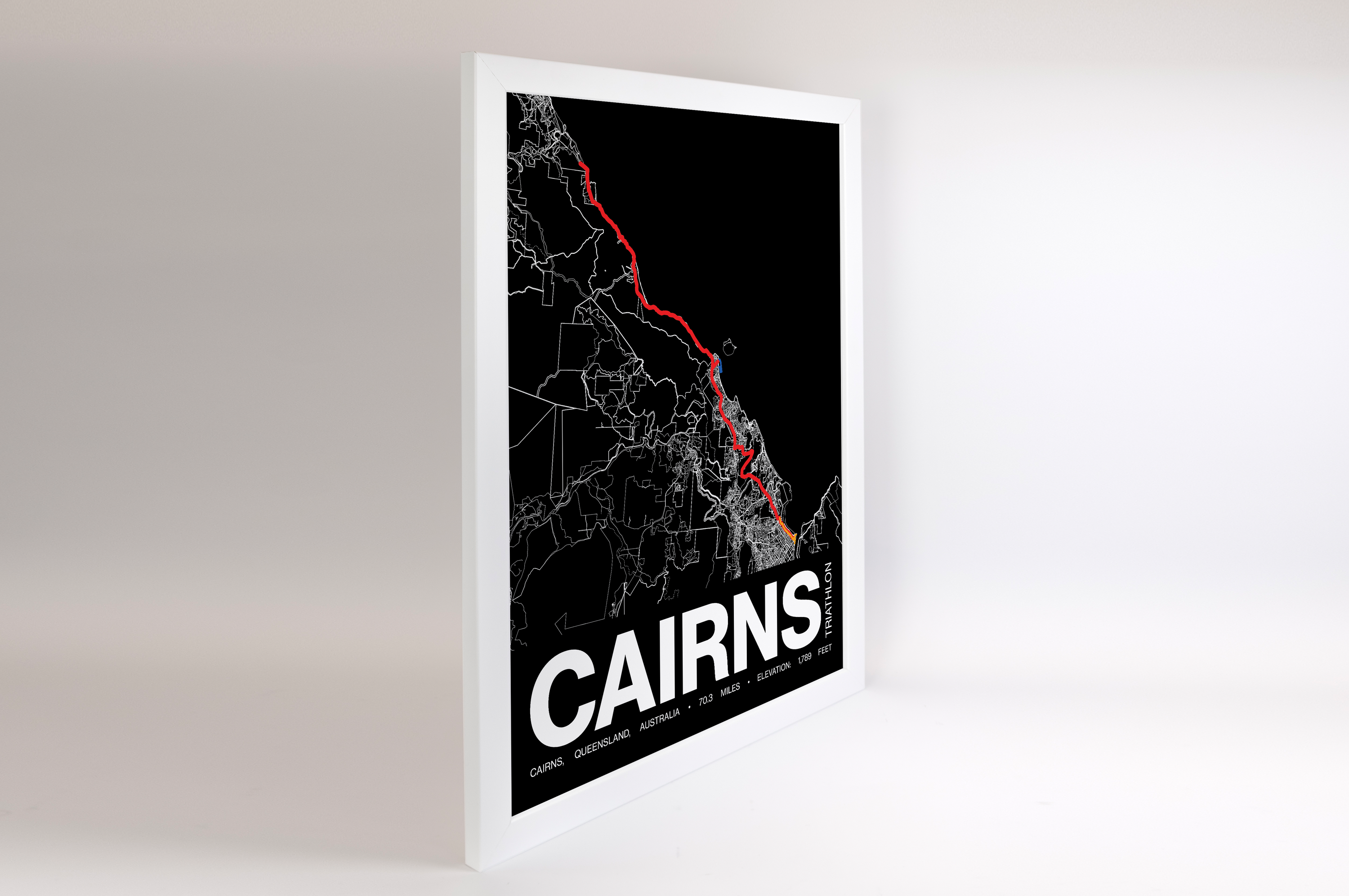 Ironman 70.3 Cairns Poster - Grid Style