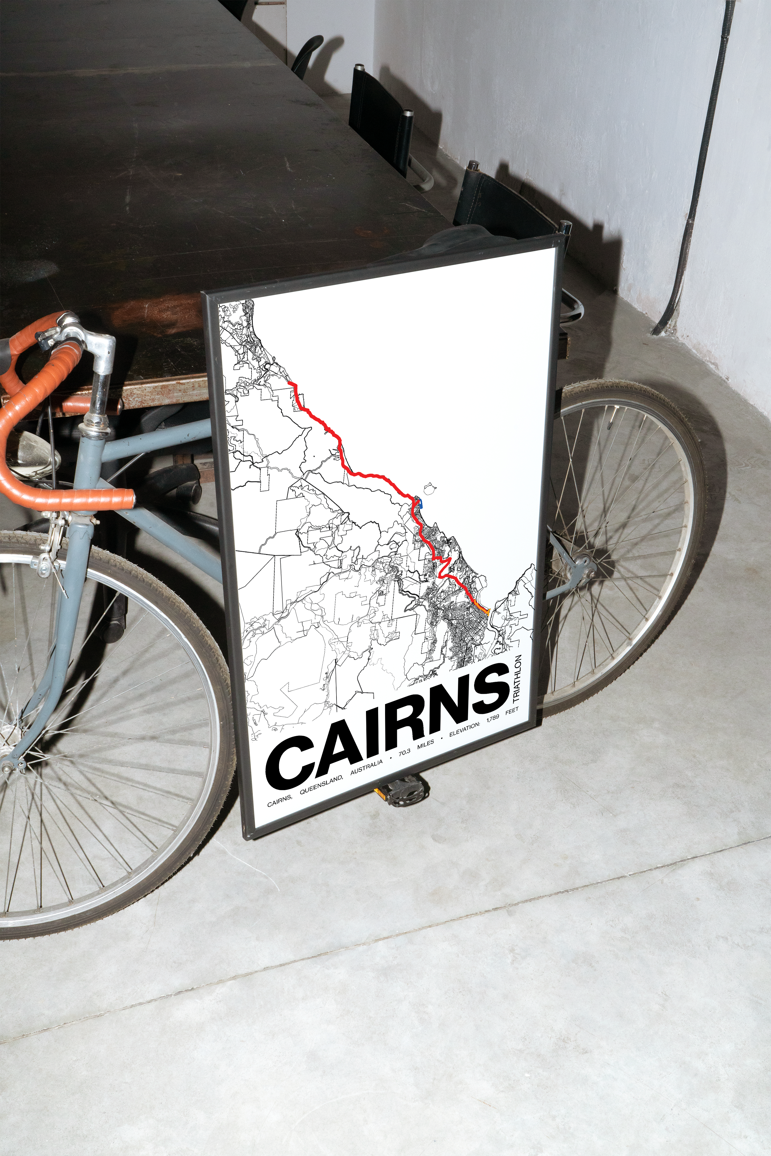Ironman 70.3 Cairns Poster - Grid Style