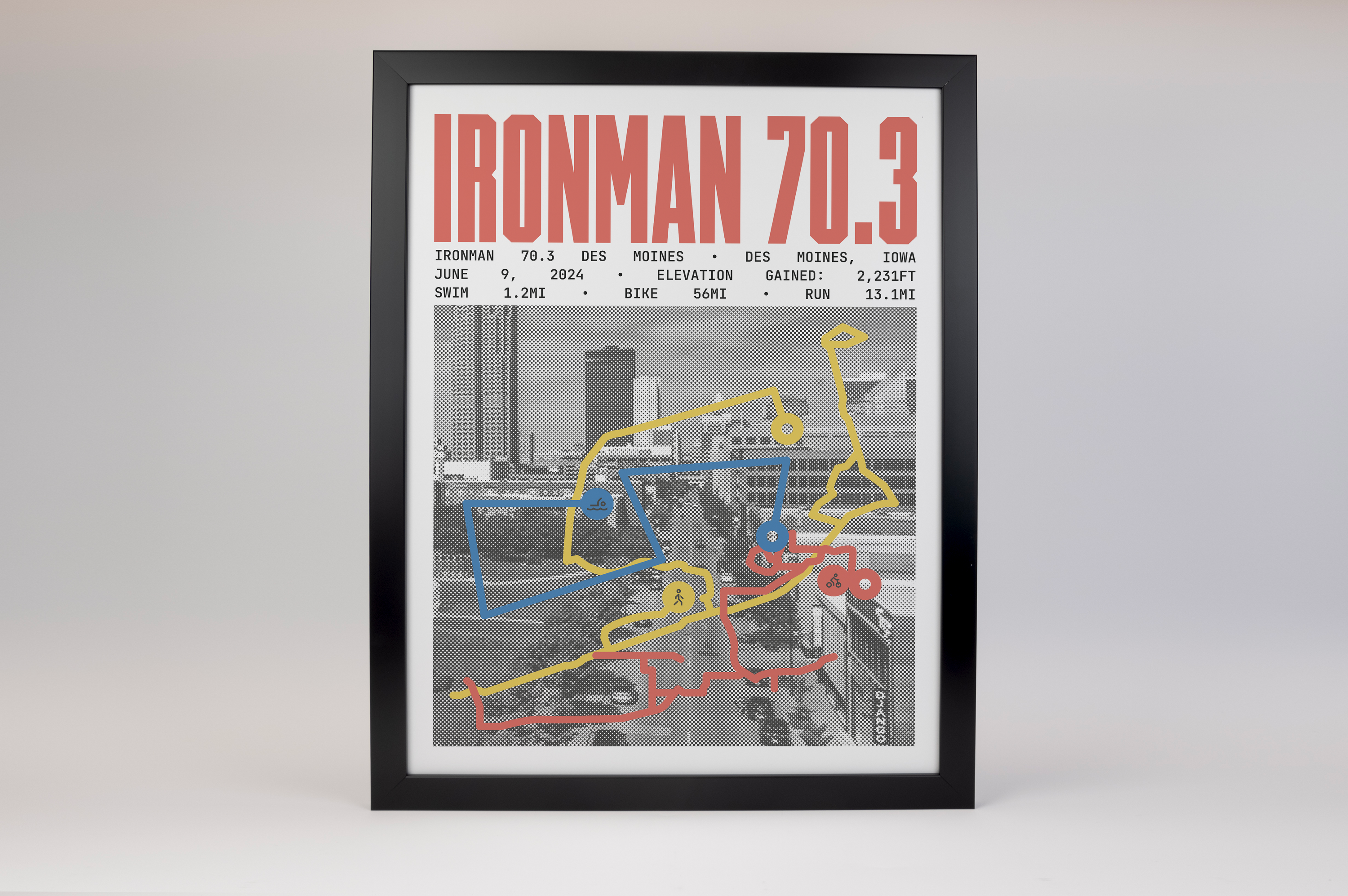 Ironman 70.3 Des Moines Poster