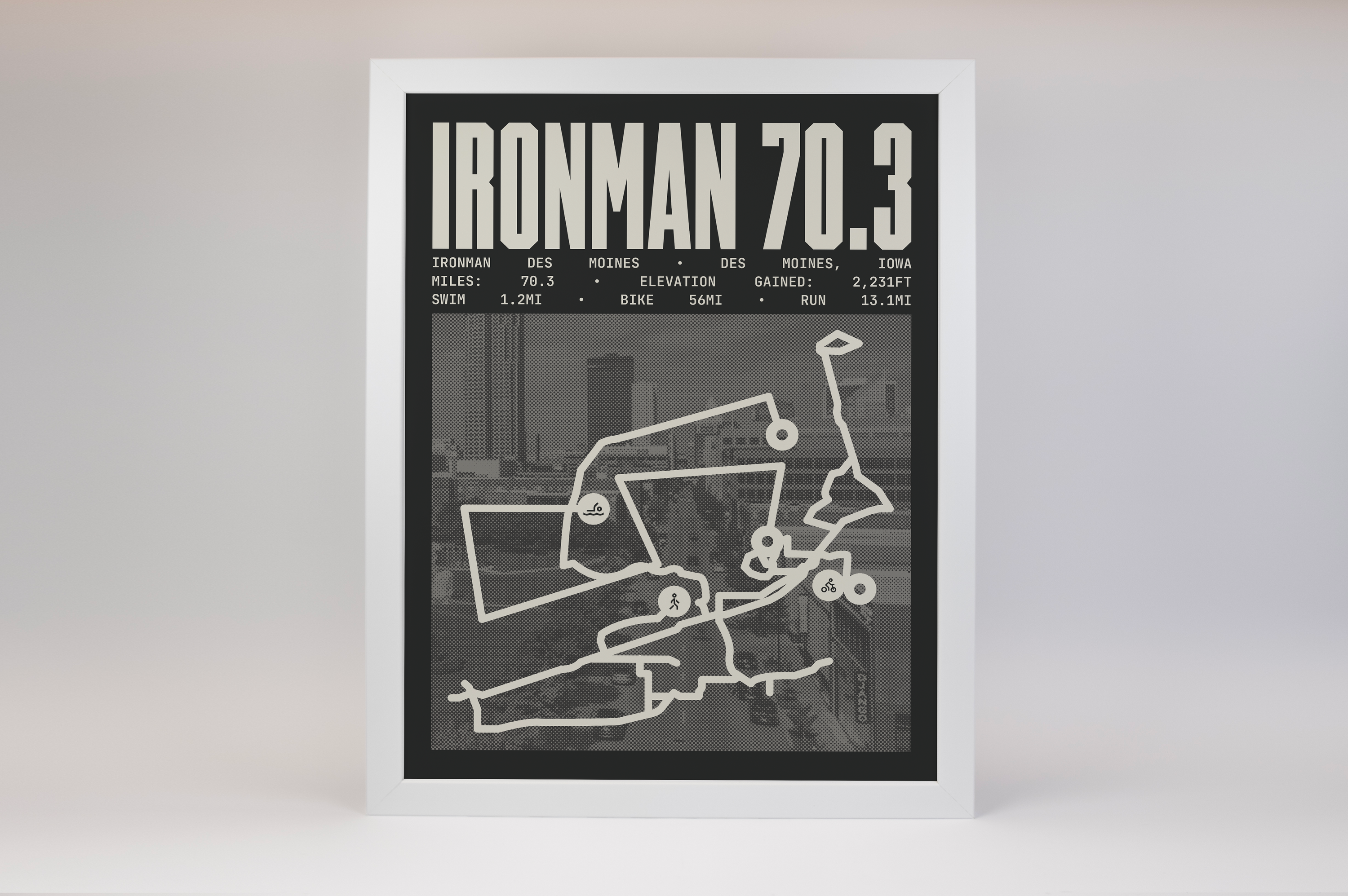 Ironman 70.3 Des Moines Poster