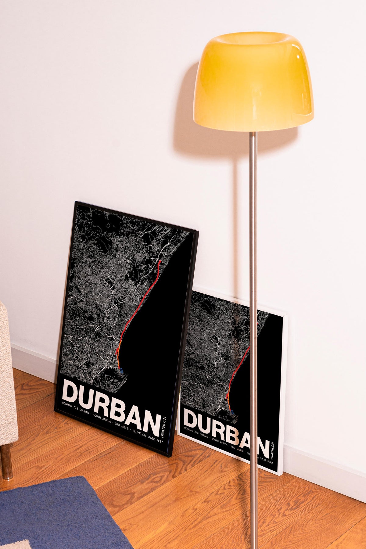 Ironman 70.3 Durban Poster - Grid Style