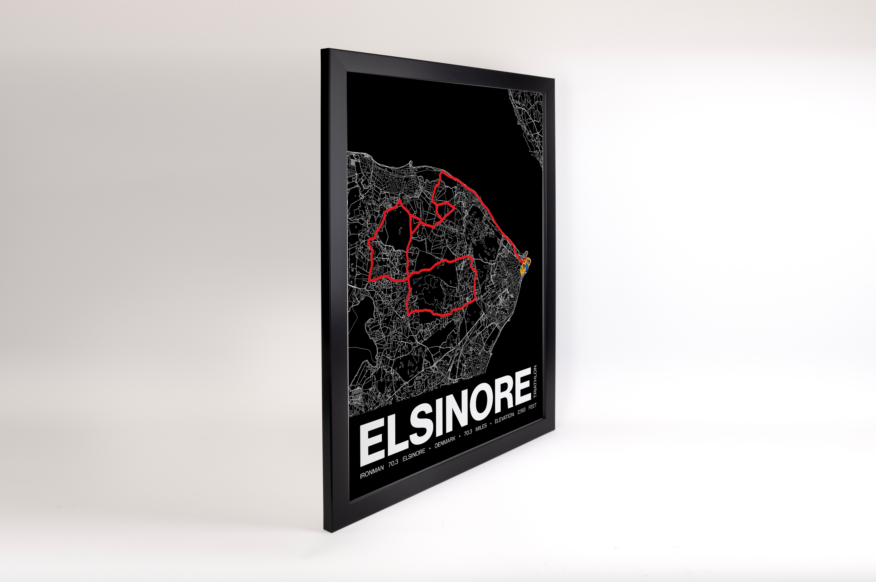 Ironman 70.3 Elsinore Poster - Grid Style
