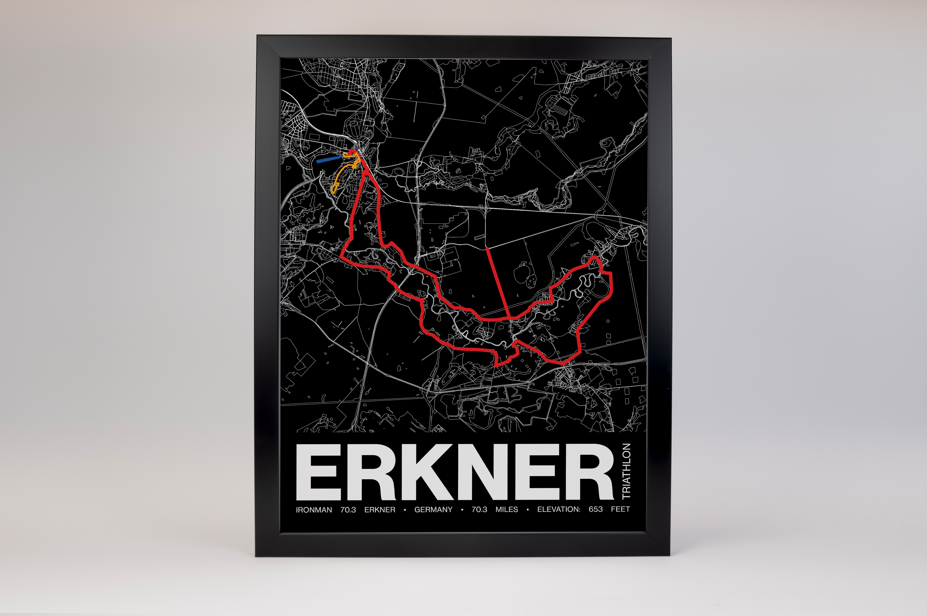 Ironman 70.3 Erkner Poster - Grid Style