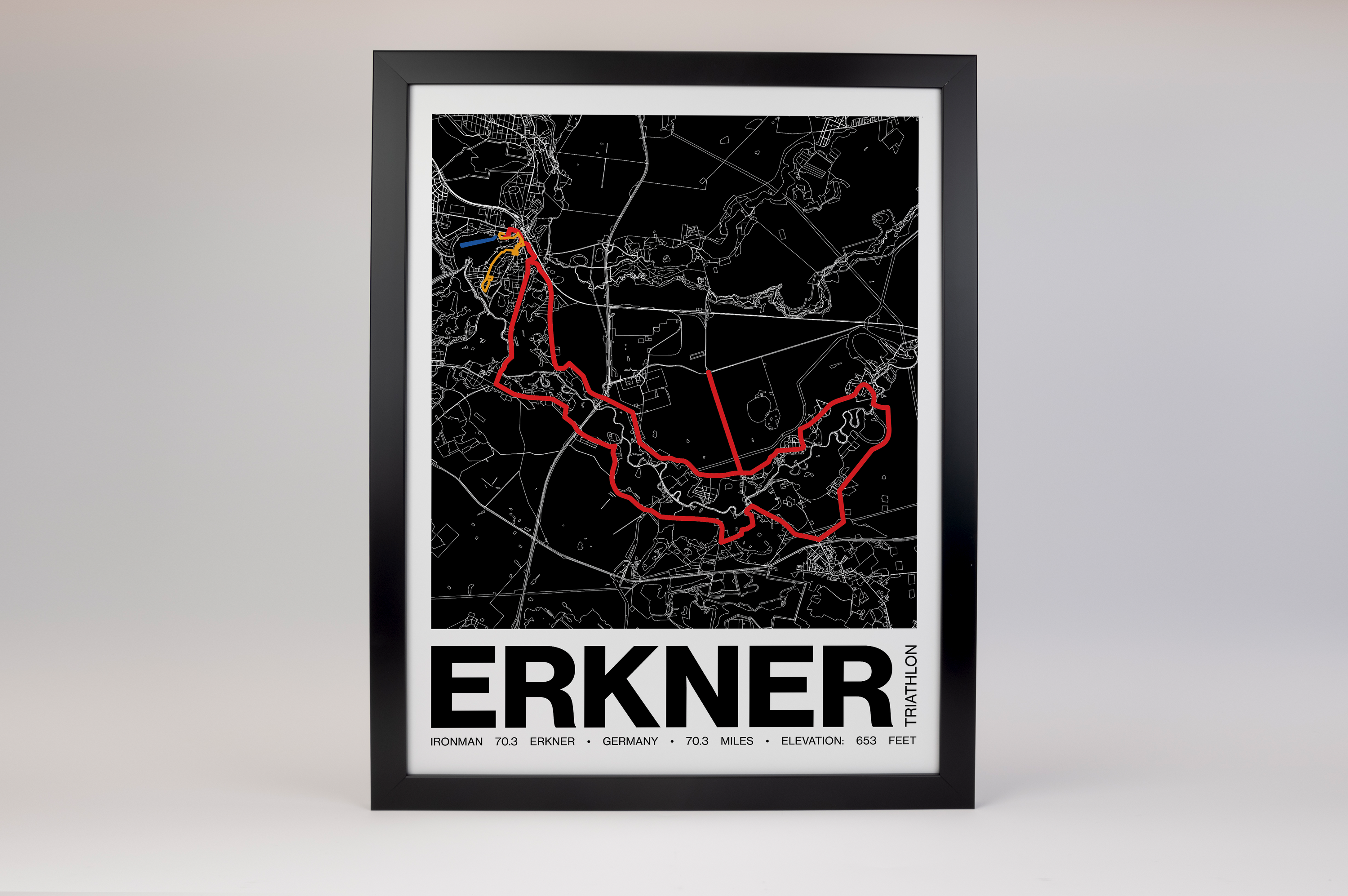 Ironman 70.3 Erkner Poster - Grid Style