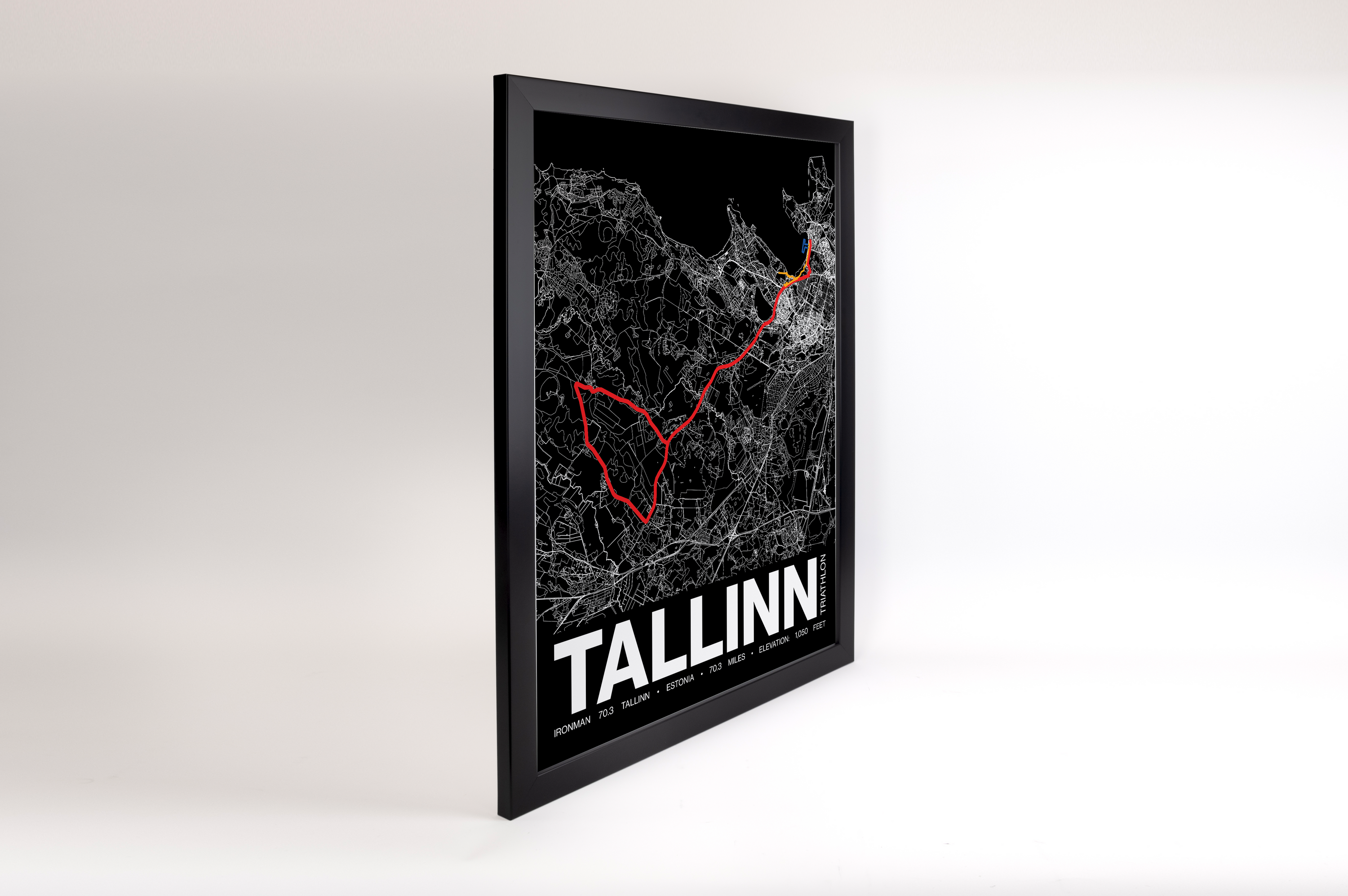 Ironman 70.3 European Championship Tallinn Poster - Grid Style