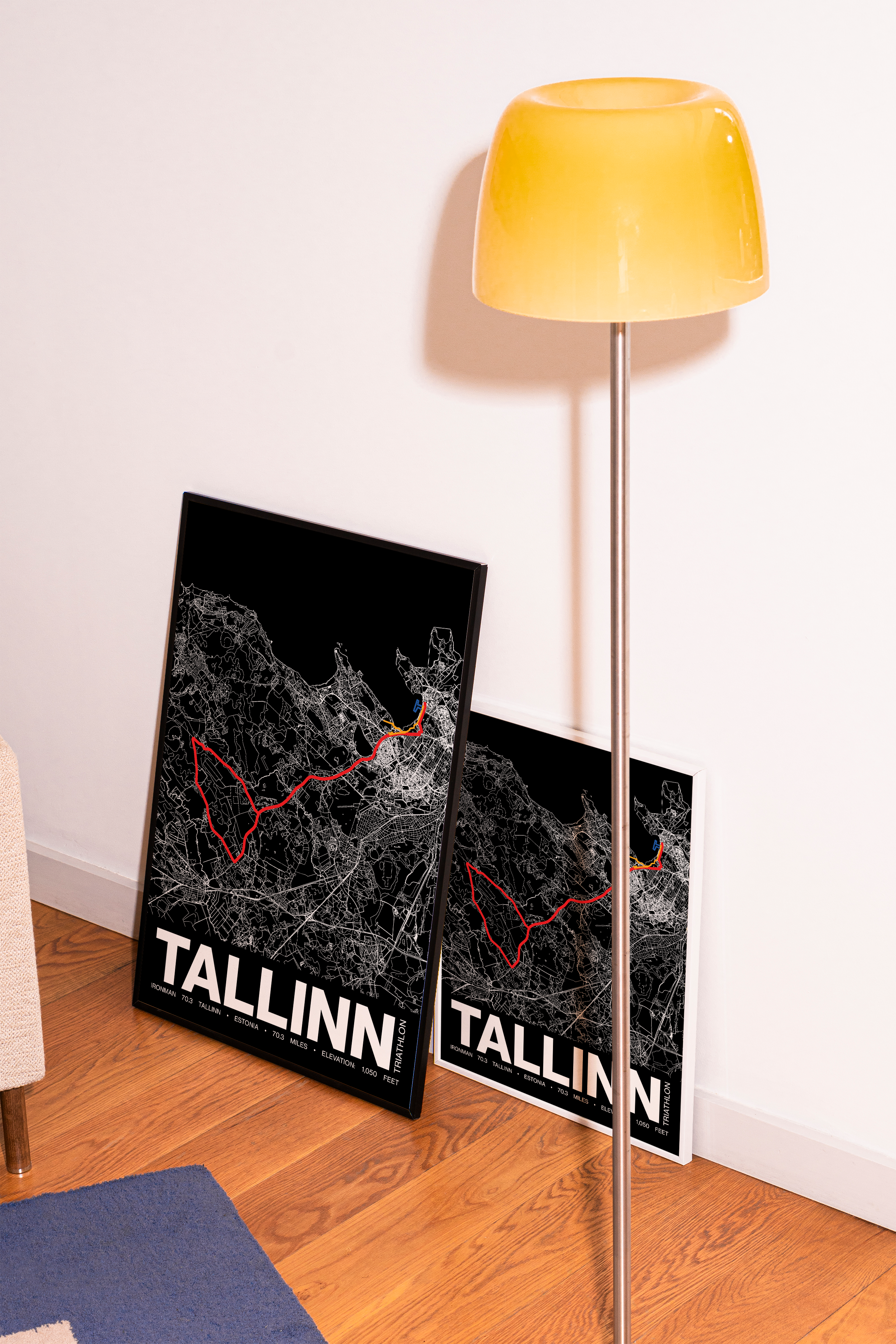Ironman 70.3 European Championship Tallinn Poster - Grid Style