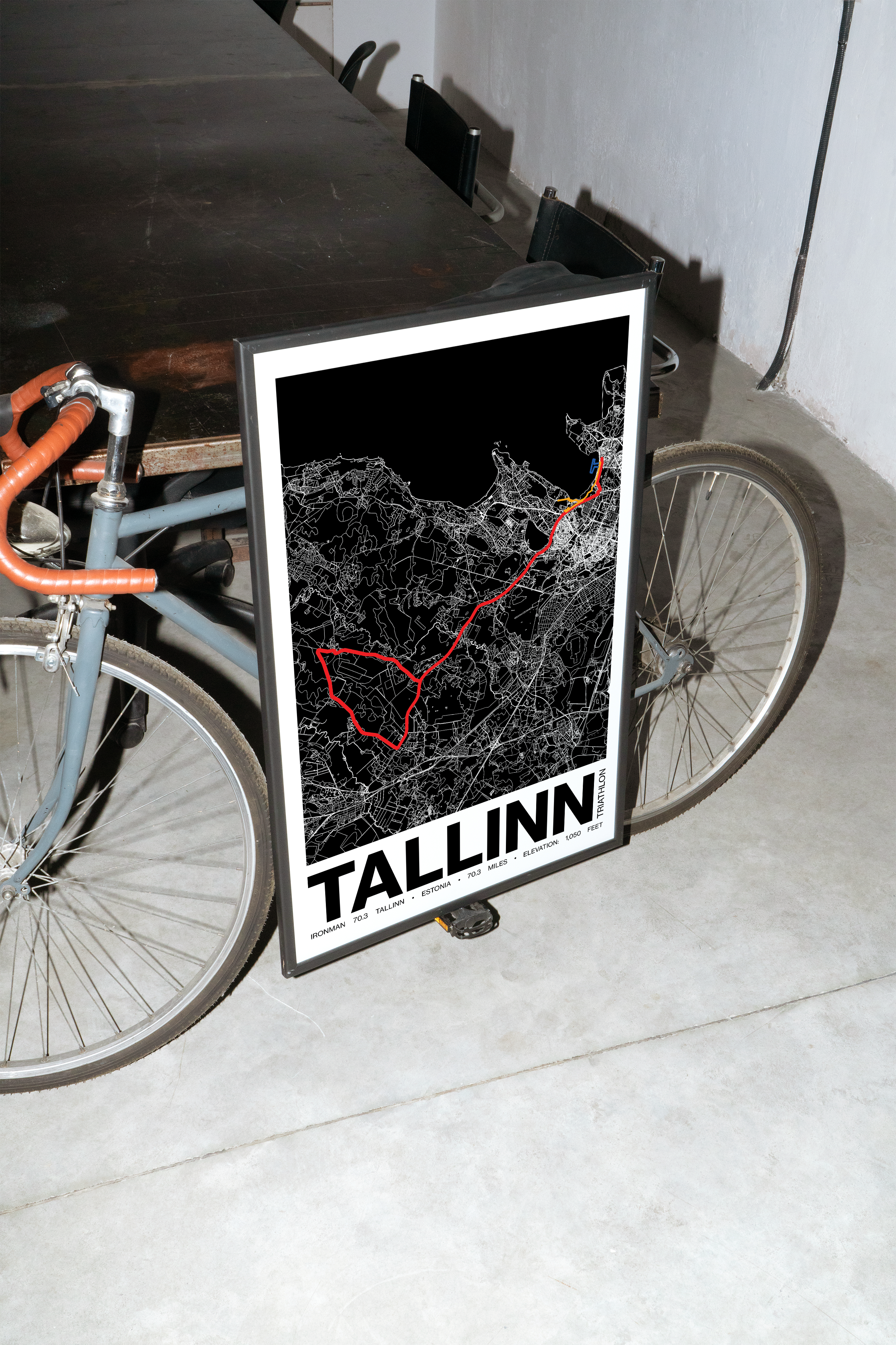 Ironman 70.3 European Championship Tallinn Poster - Grid Style