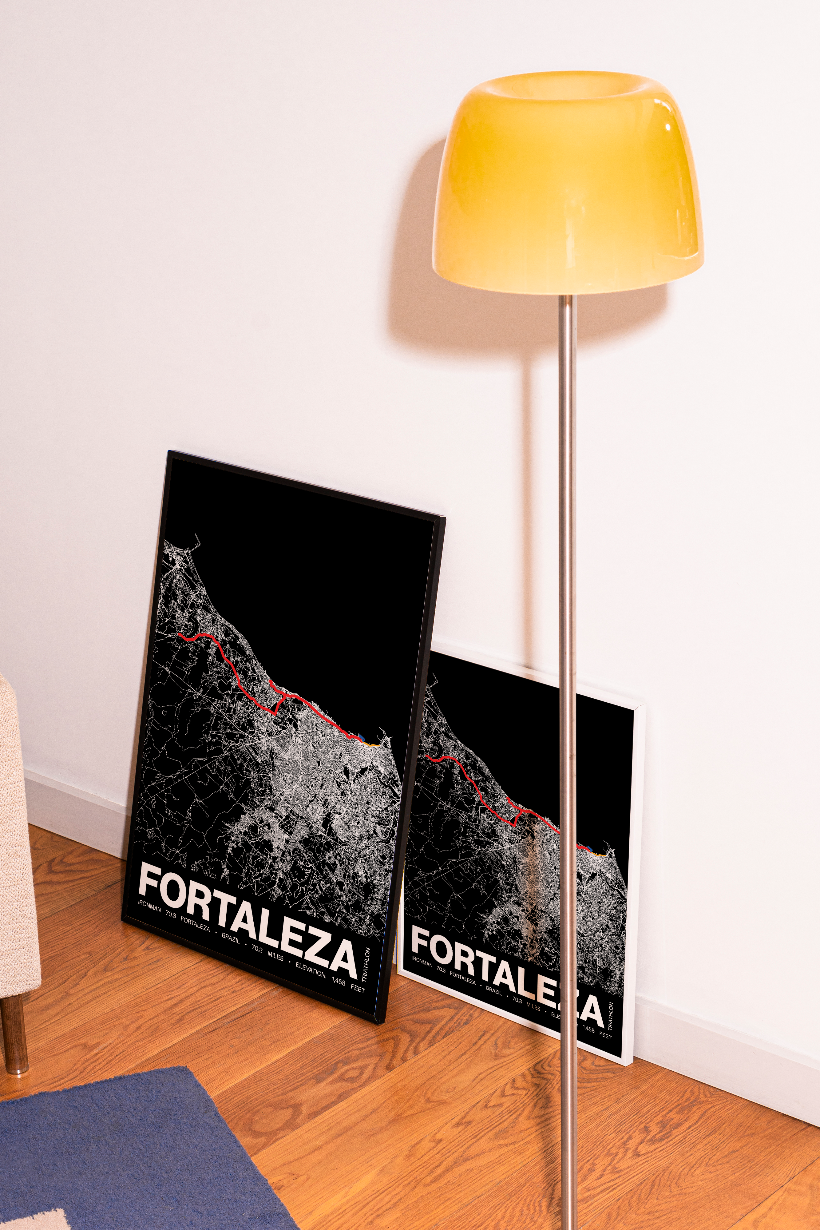 Ironman 70.3 Fortaleza Poster - Grid Style