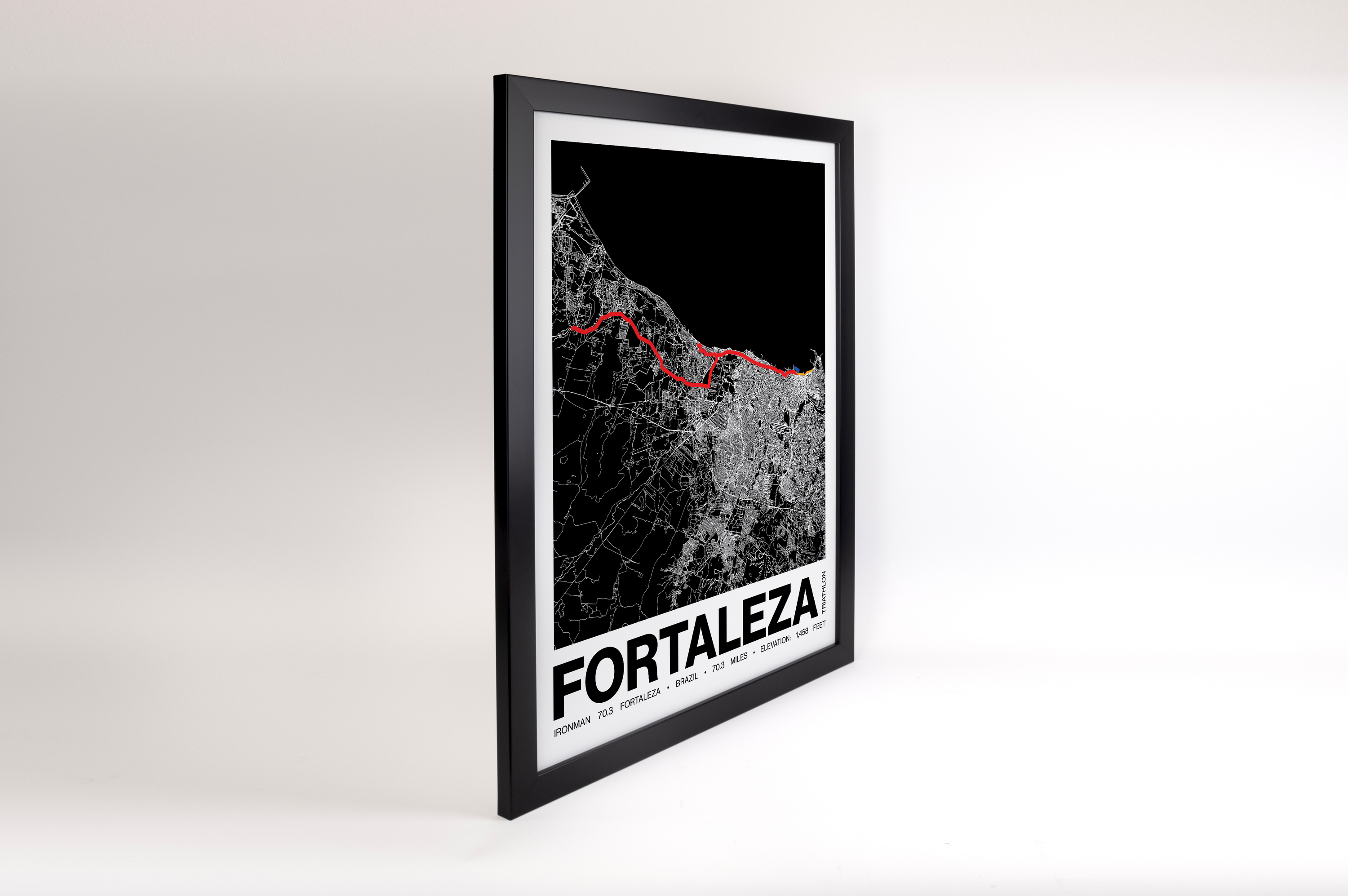 Ironman 70.3 Fortaleza Poster - Grid Style