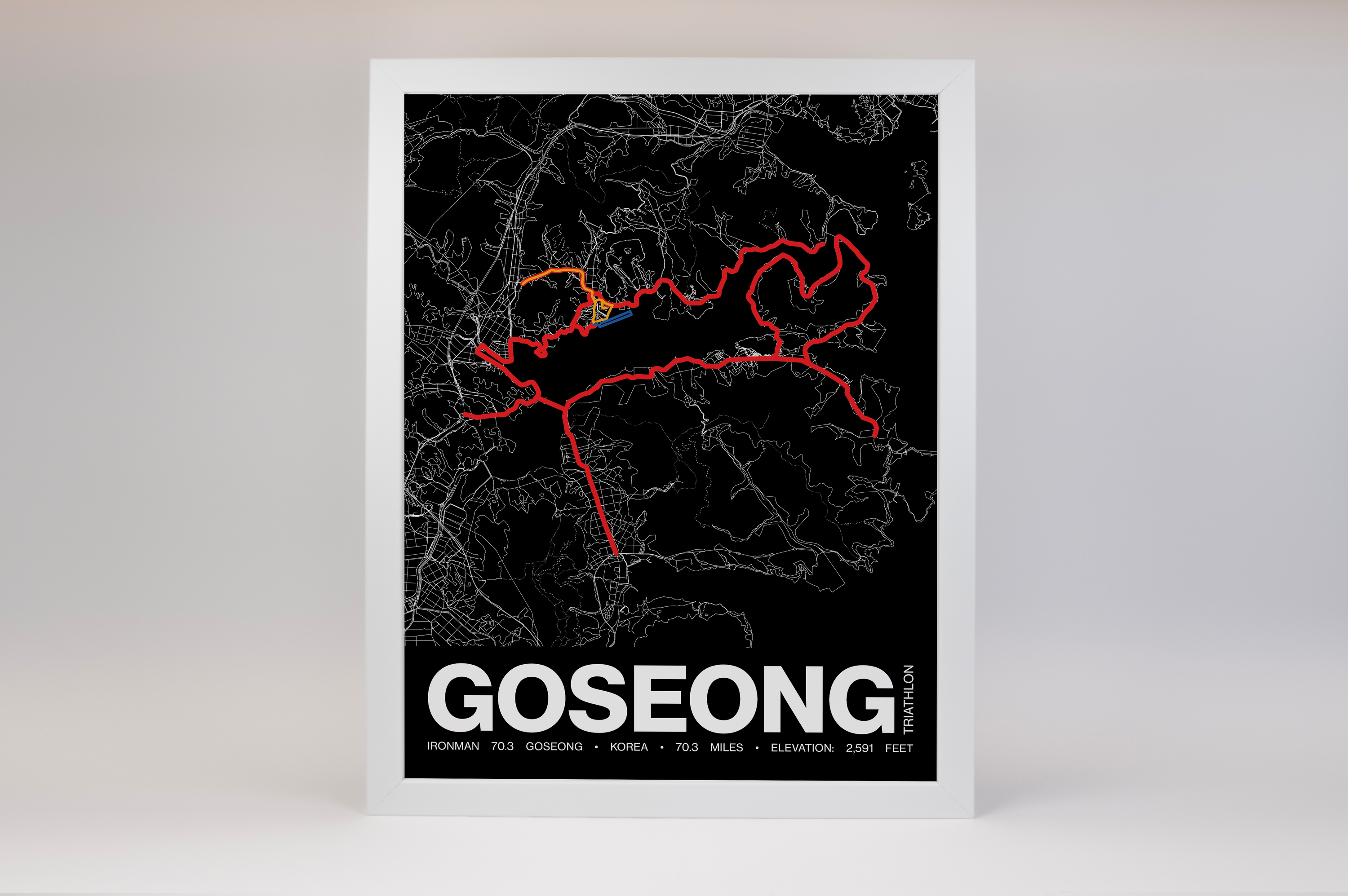 Ironman 70.3 Goseong Poster - Grid Style