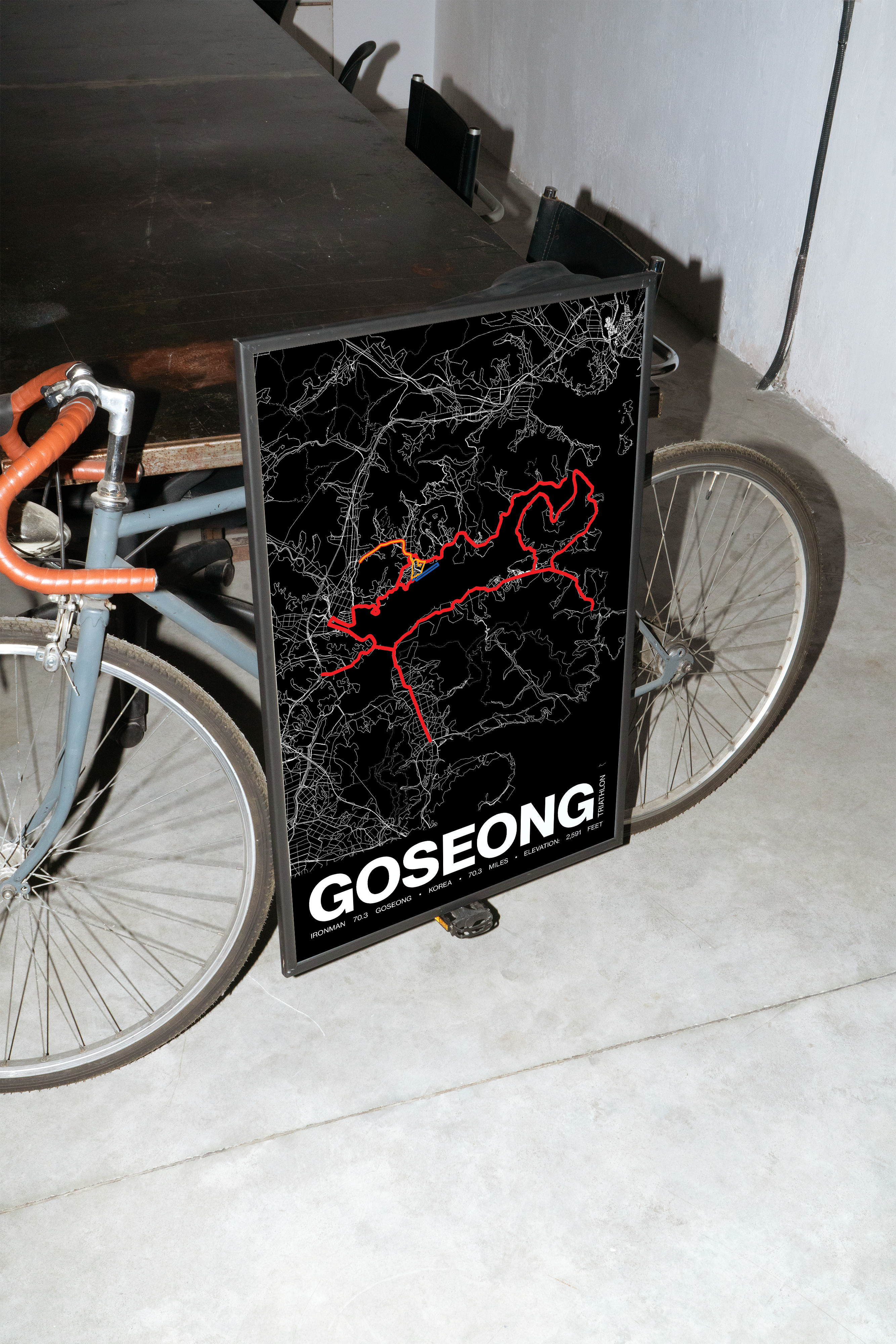 Ironman 70.3 Goseong Poster - Grid Style