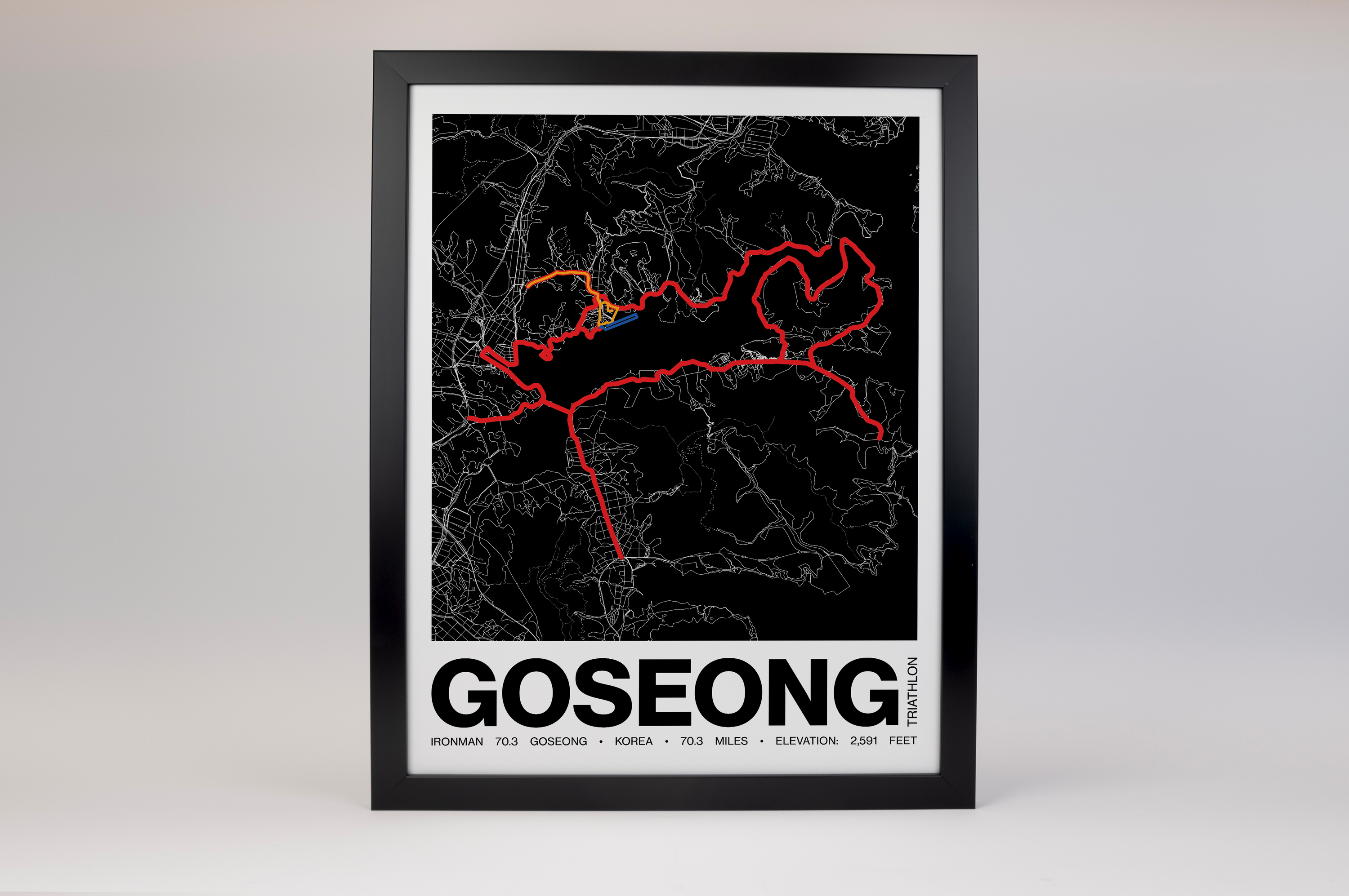 Ironman 70.3 Goseong Poster - Grid Style