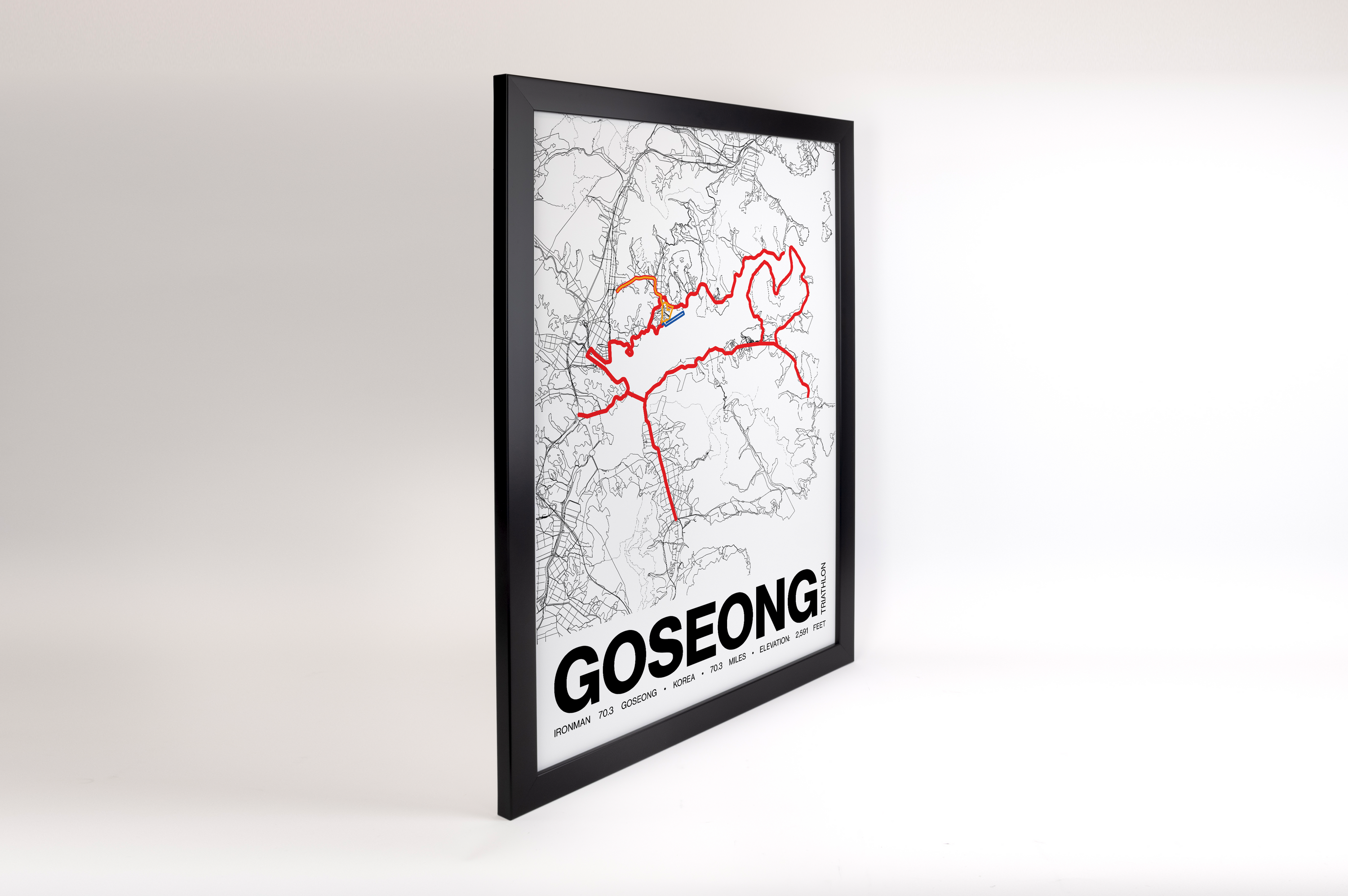 Ironman 70.3 Goseong Poster - Grid Style