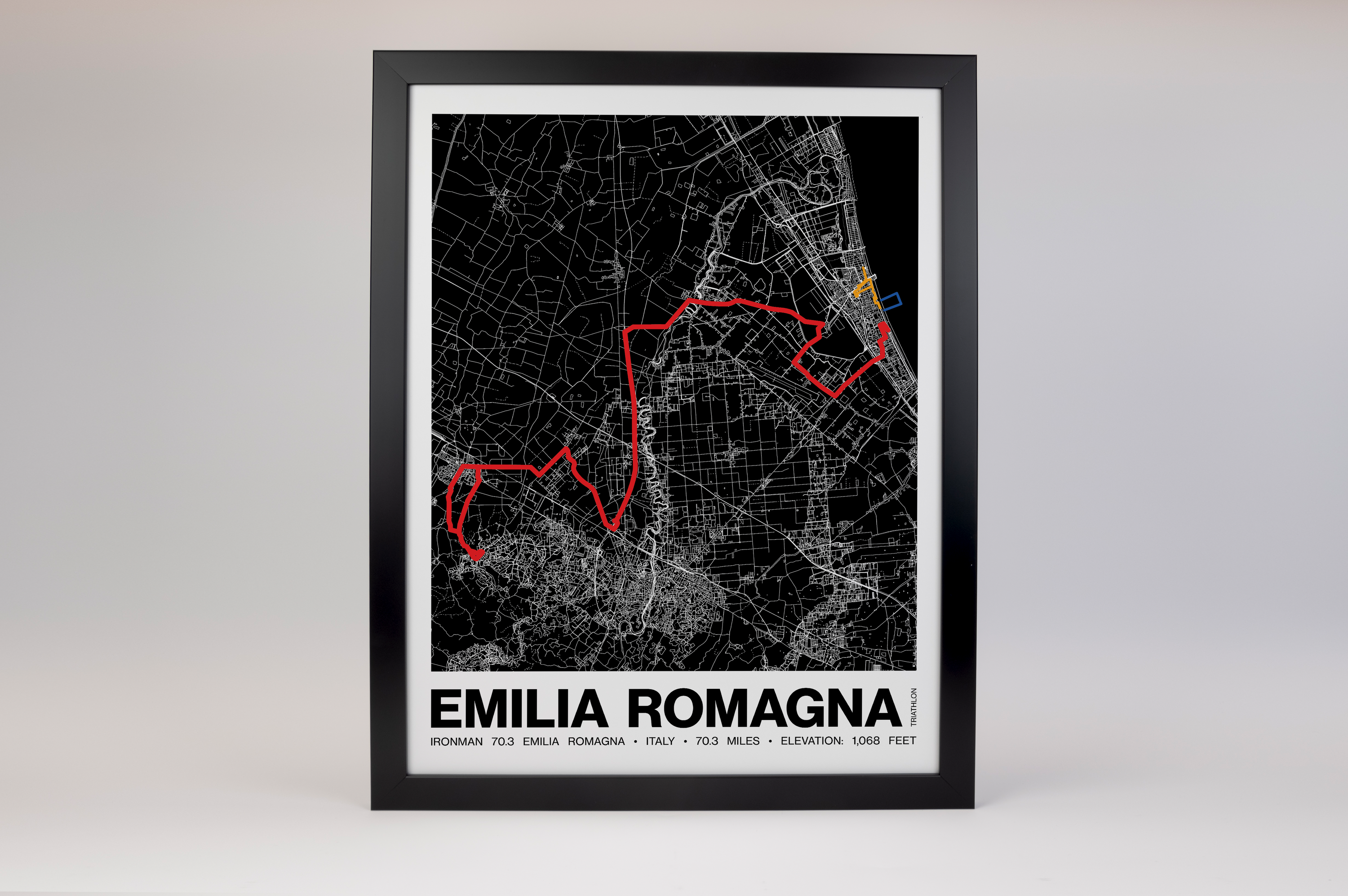 Ironman 70.3 Italy Emilia-Romagna Poster - Grid Style