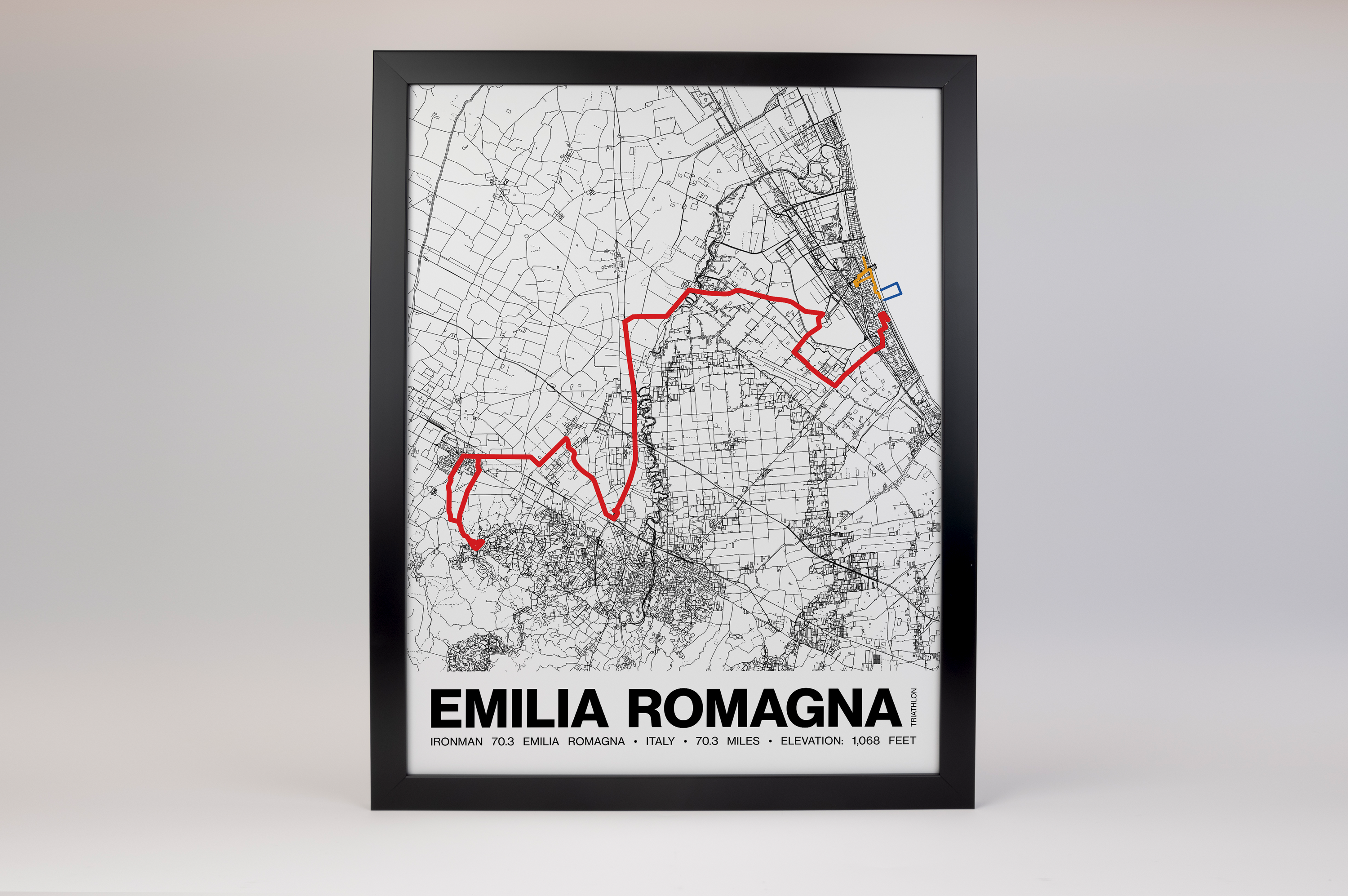 Ironman 70.3 Italy Emilia-Romagna Poster - Grid Style