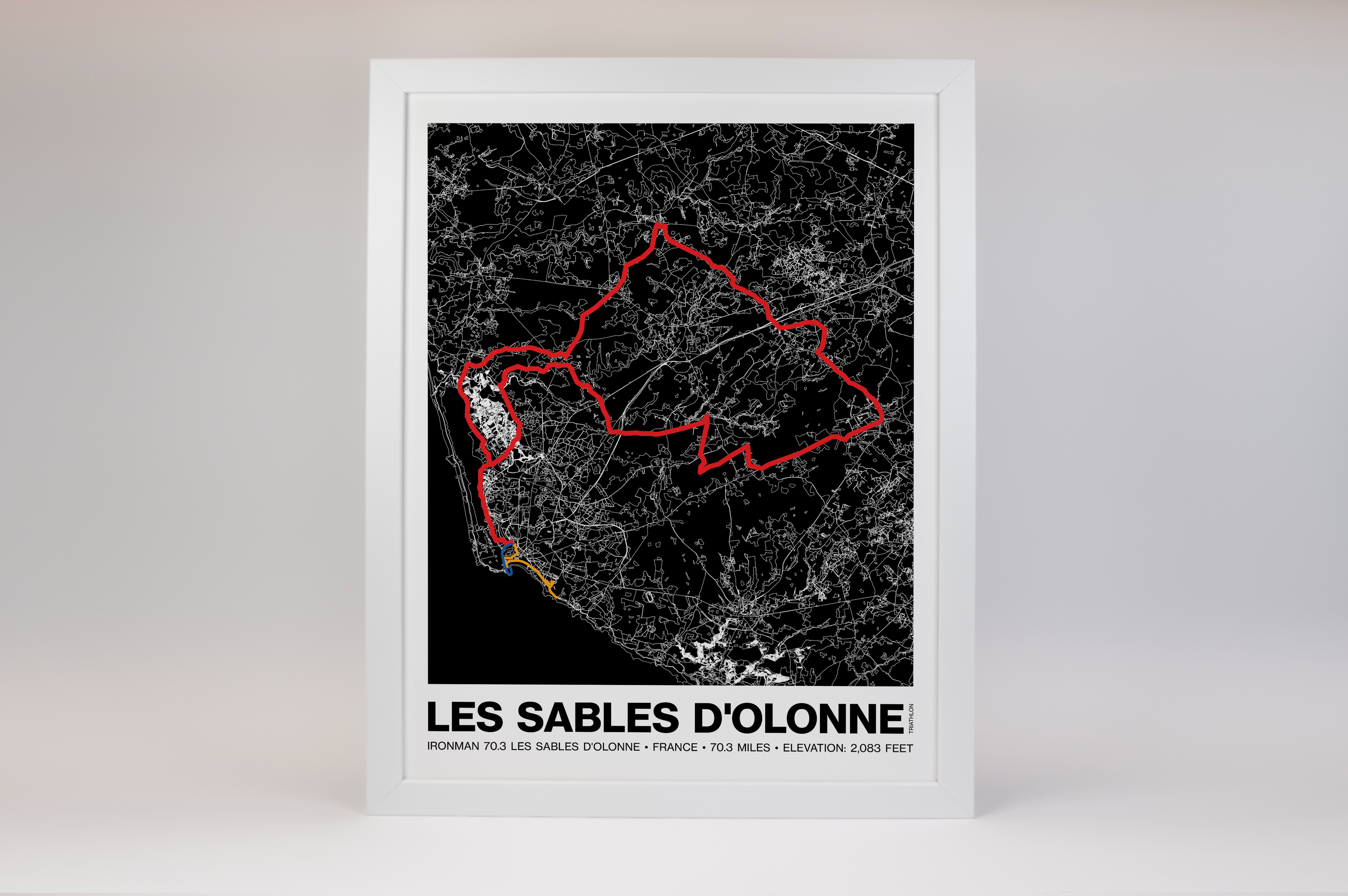 Ironman 70.3 Les Sables d'Olonne-Vendée Poster - Grid Style