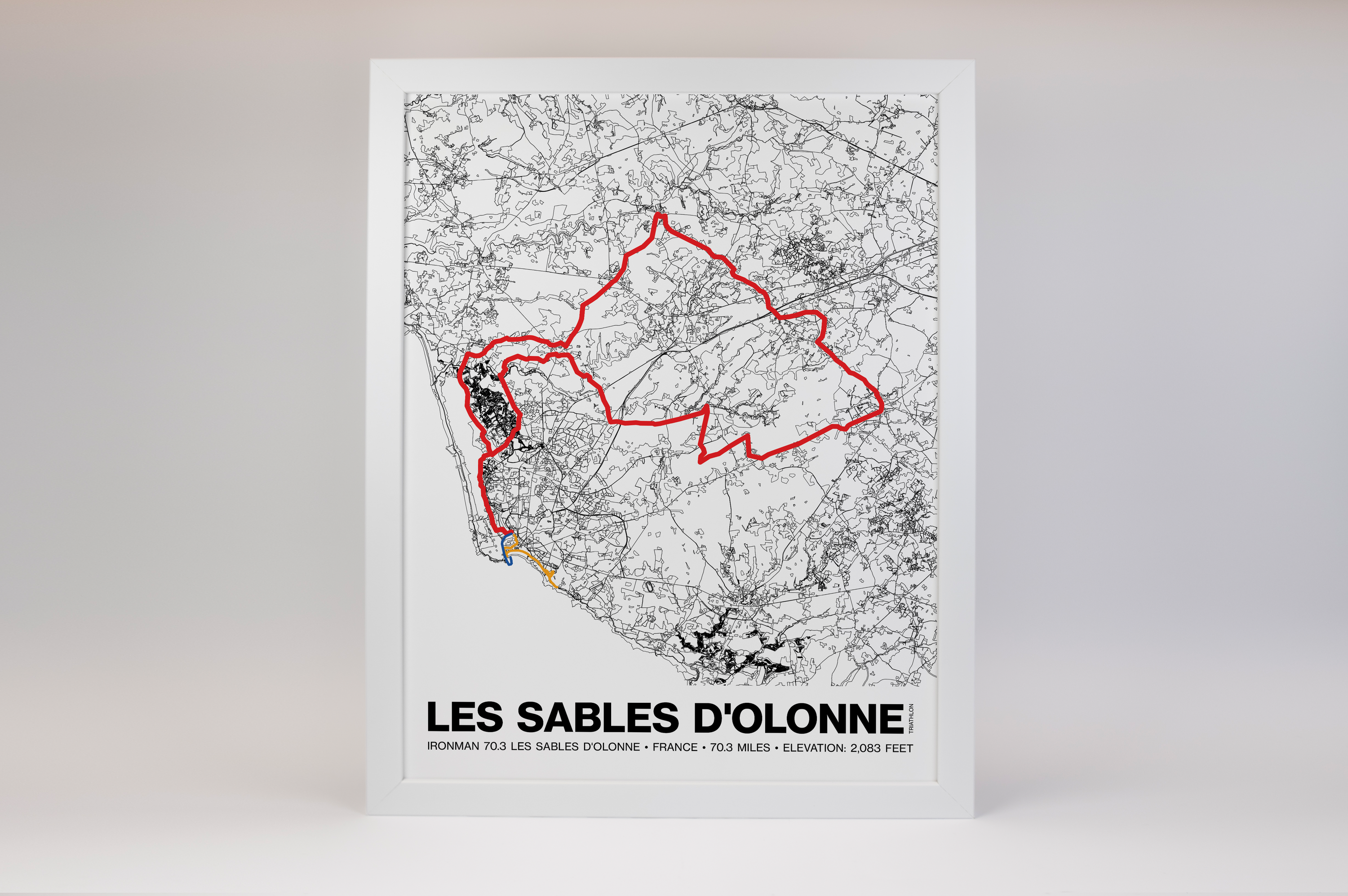 Ironman 70.3 Les Sables d'Olonne-Vendée Poster - Grid Style