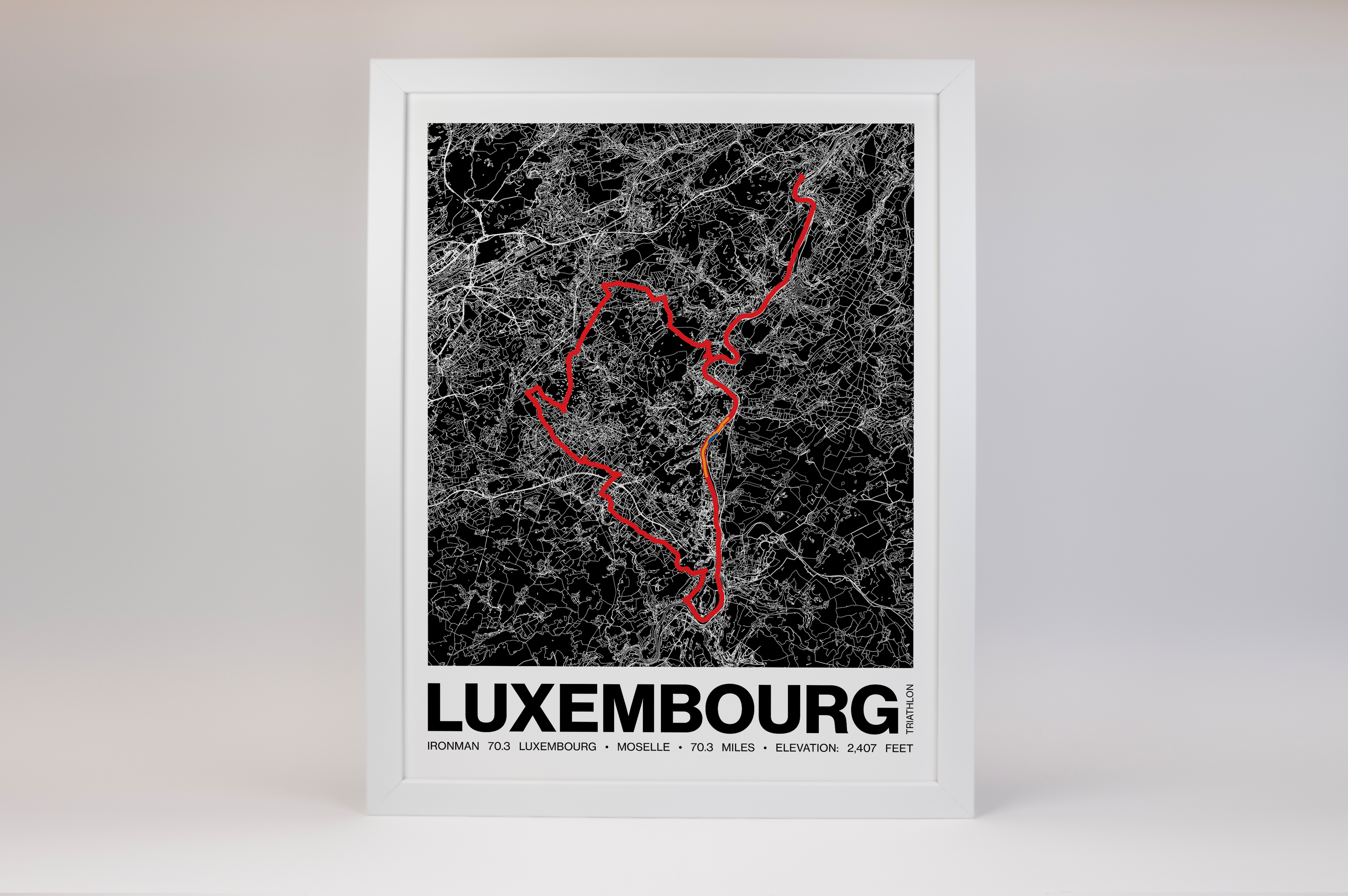 Ironman 70.3 Luxembourg Remich-Région Moselle Poster - Grid Style
