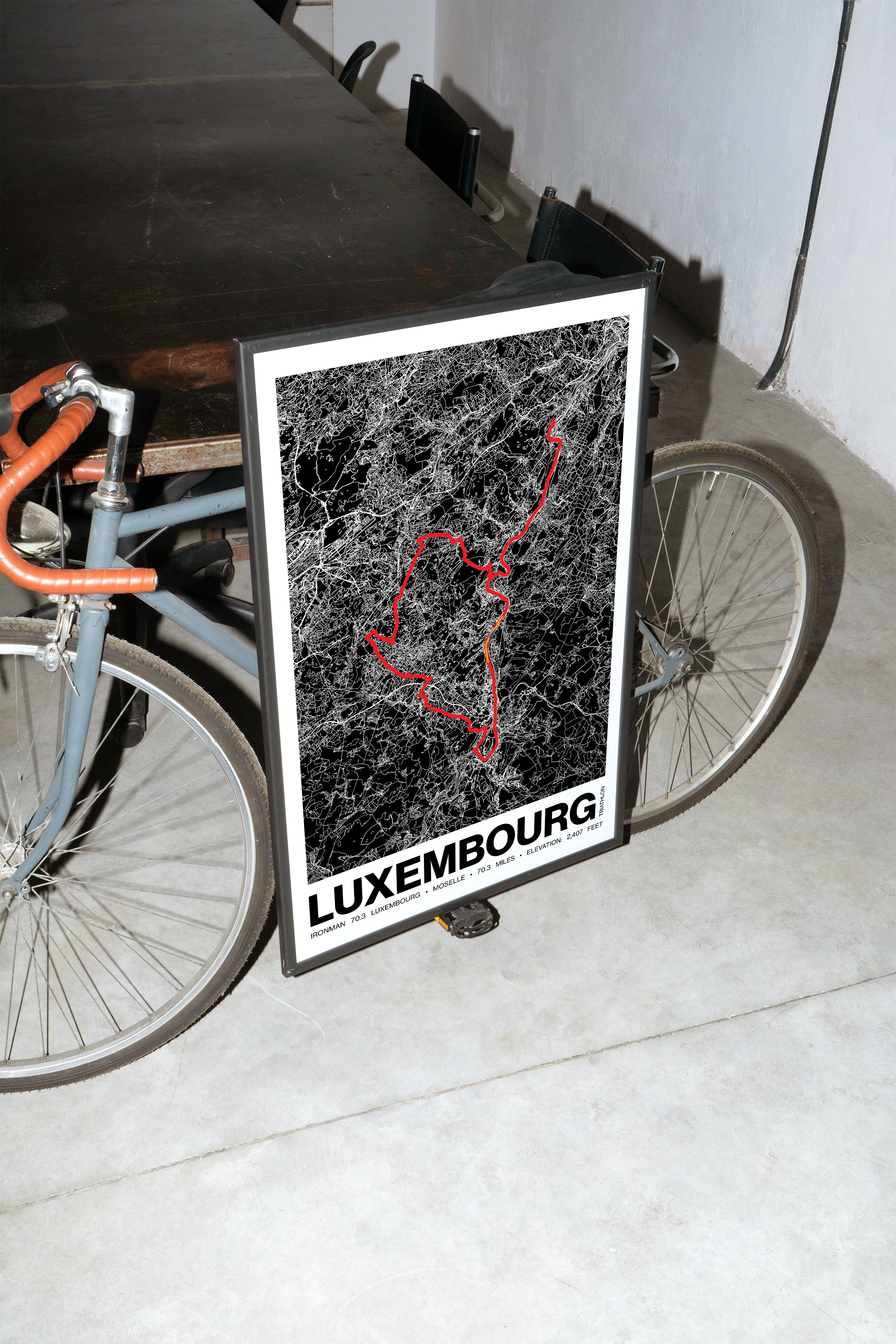 Ironman 70.3 Luxembourg Remich-Région Moselle Poster - Grid Style