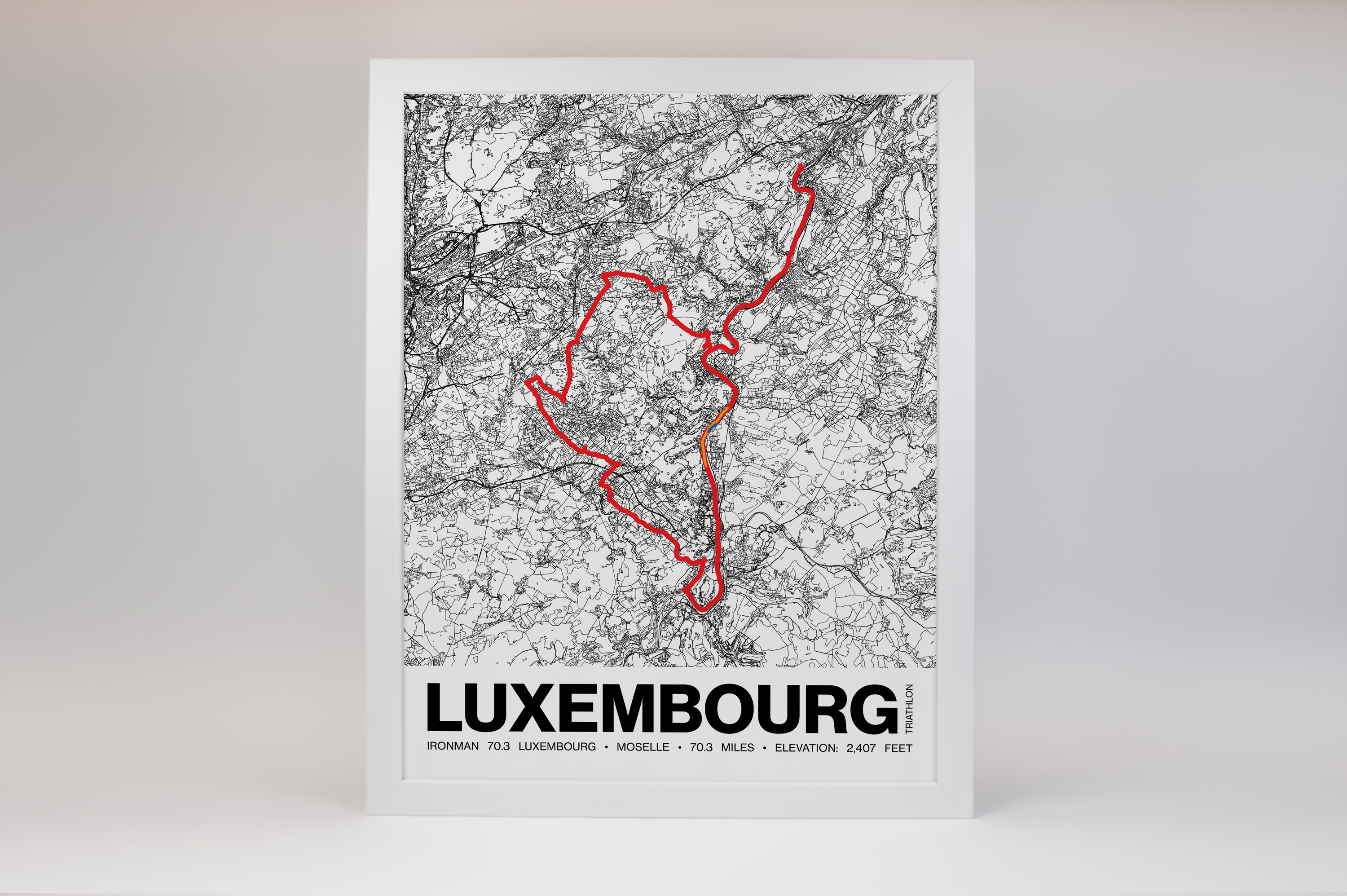 Ironman 70.3 Luxembourg Remich-Région Moselle Poster - Grid Style