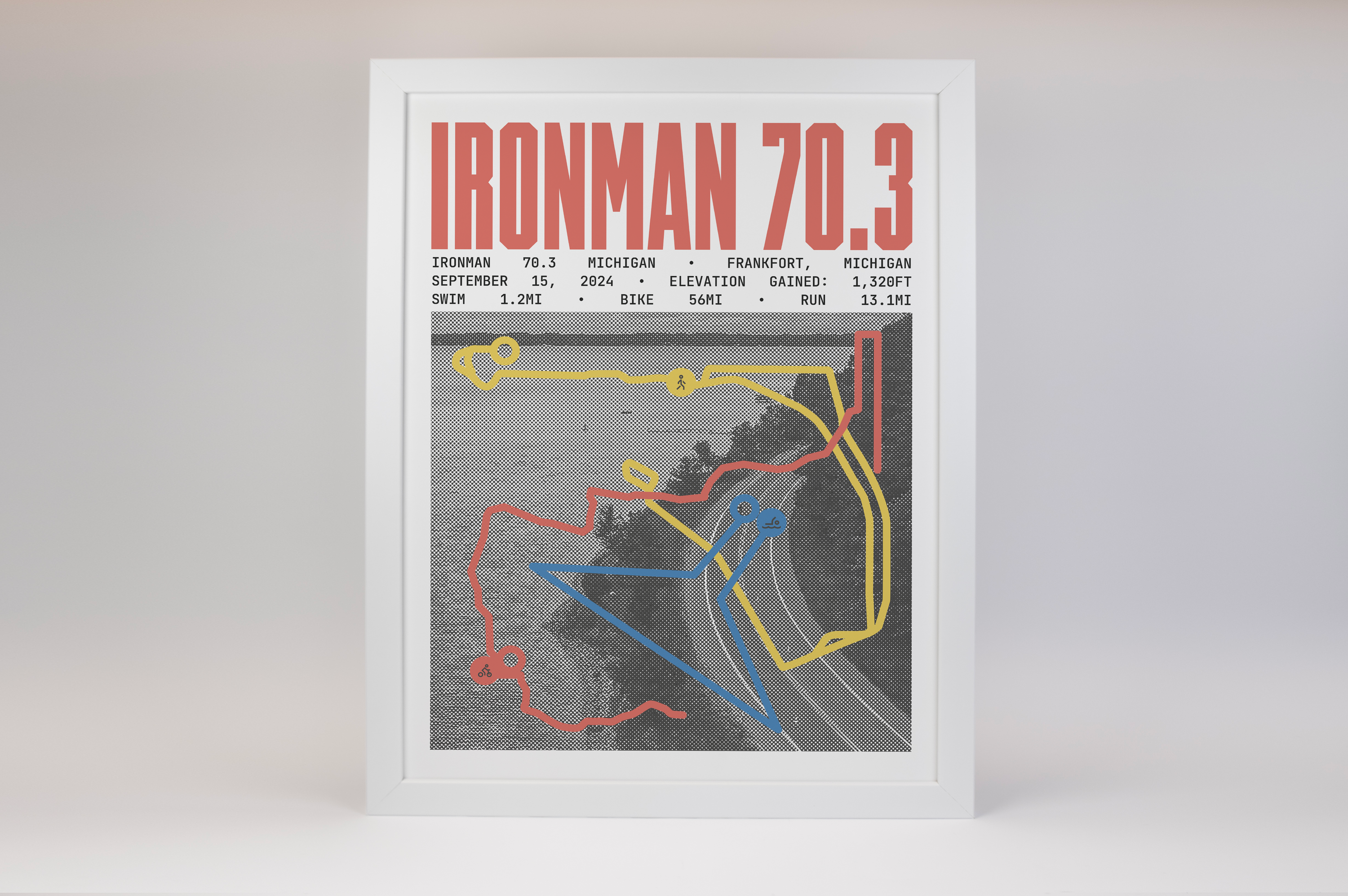 Ironman 70.3 Michigan Poster