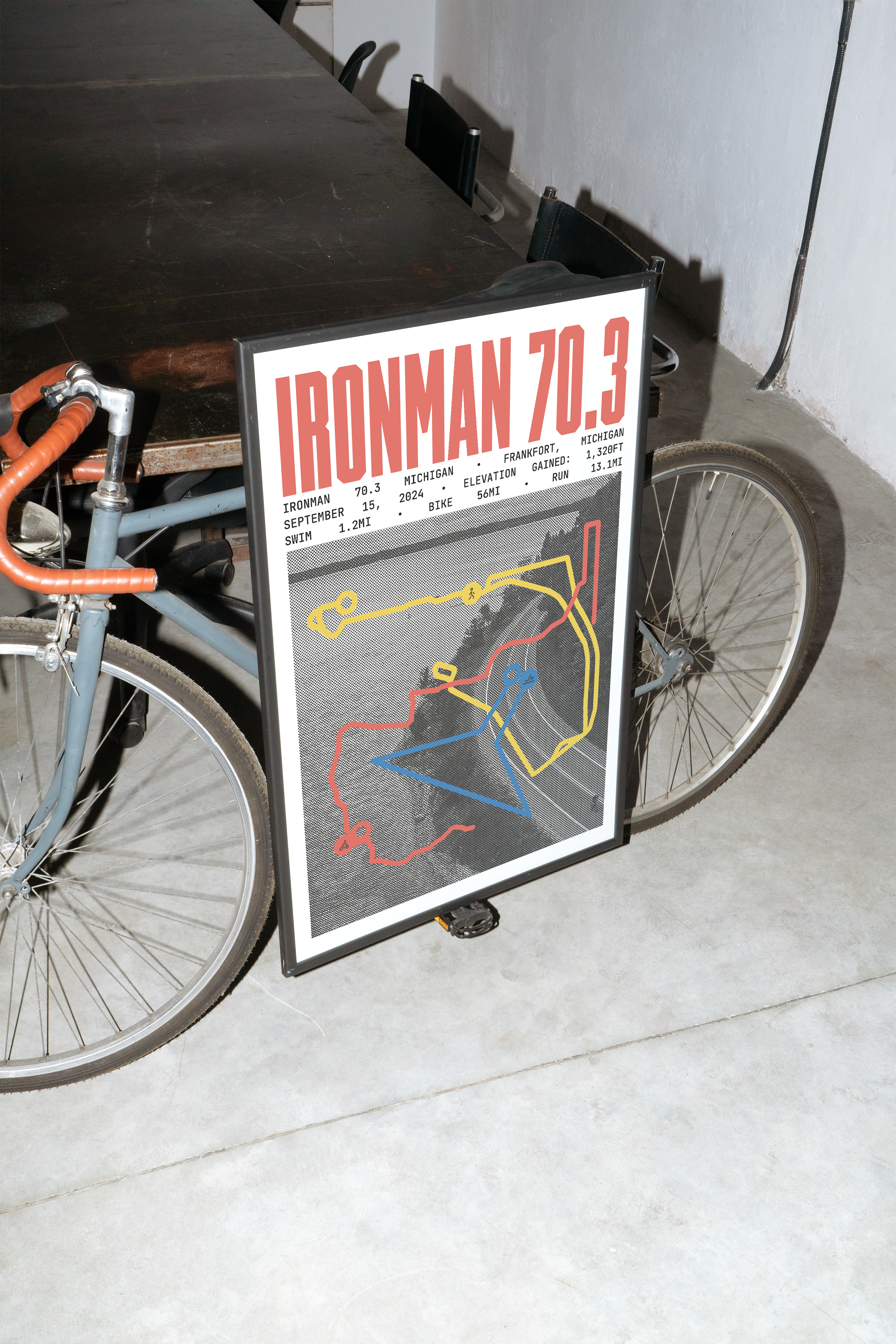 Ironman 70.3 Michigan Poster