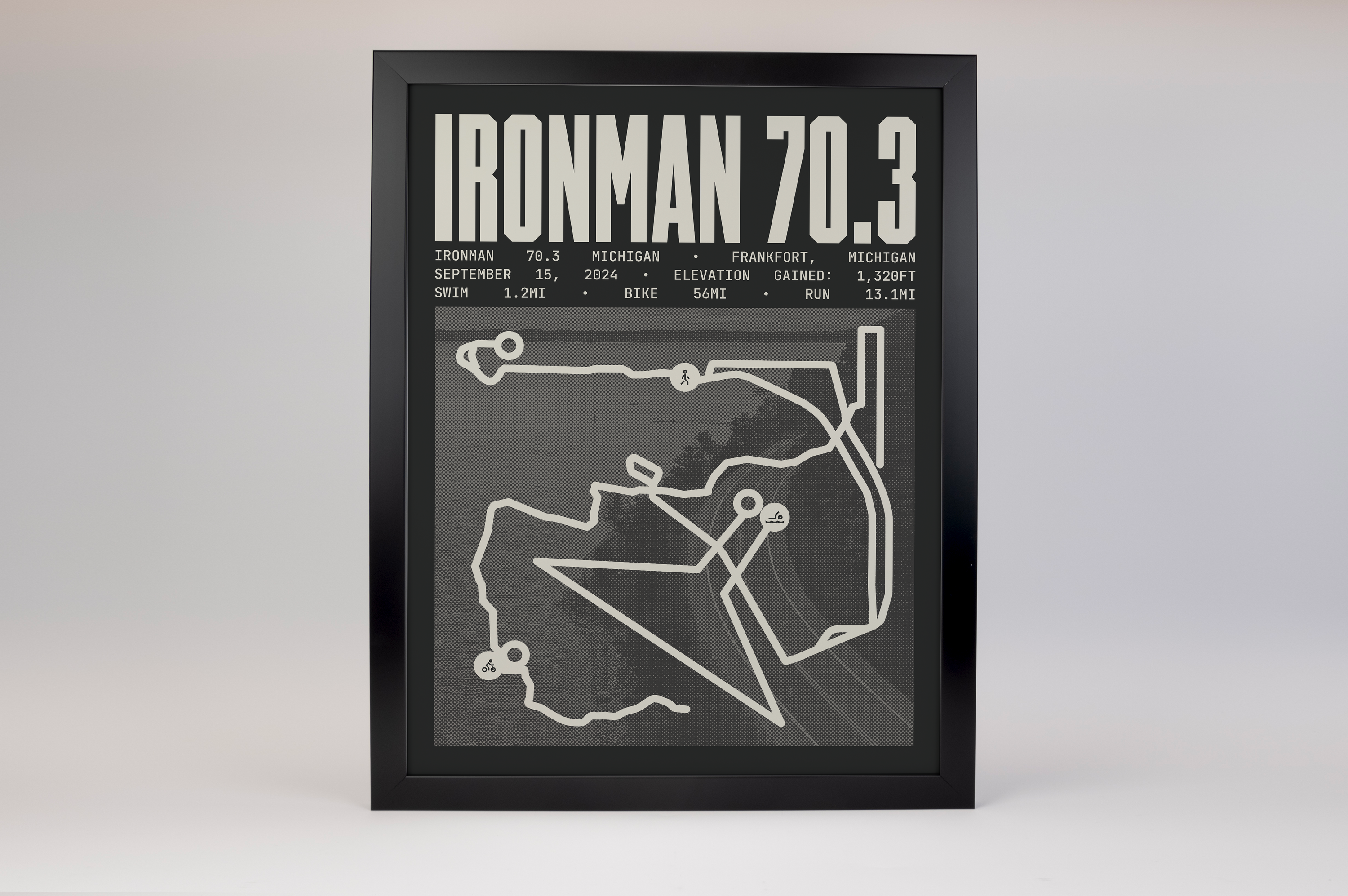 Ironman 70.3 Michigan Poster