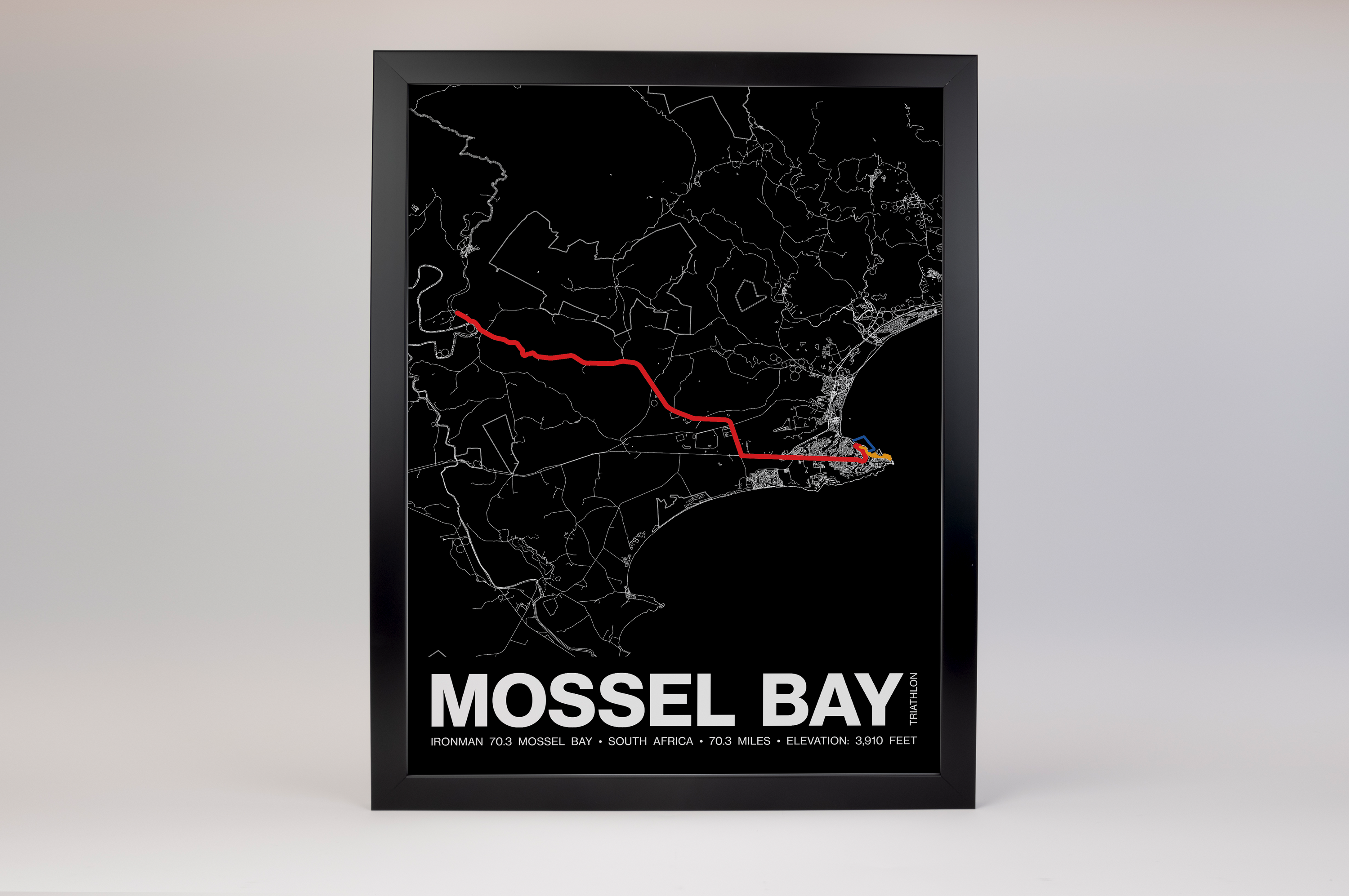 Ironman 70.3 Mossel Bay - African TriClub Championship Poster - Grid Style