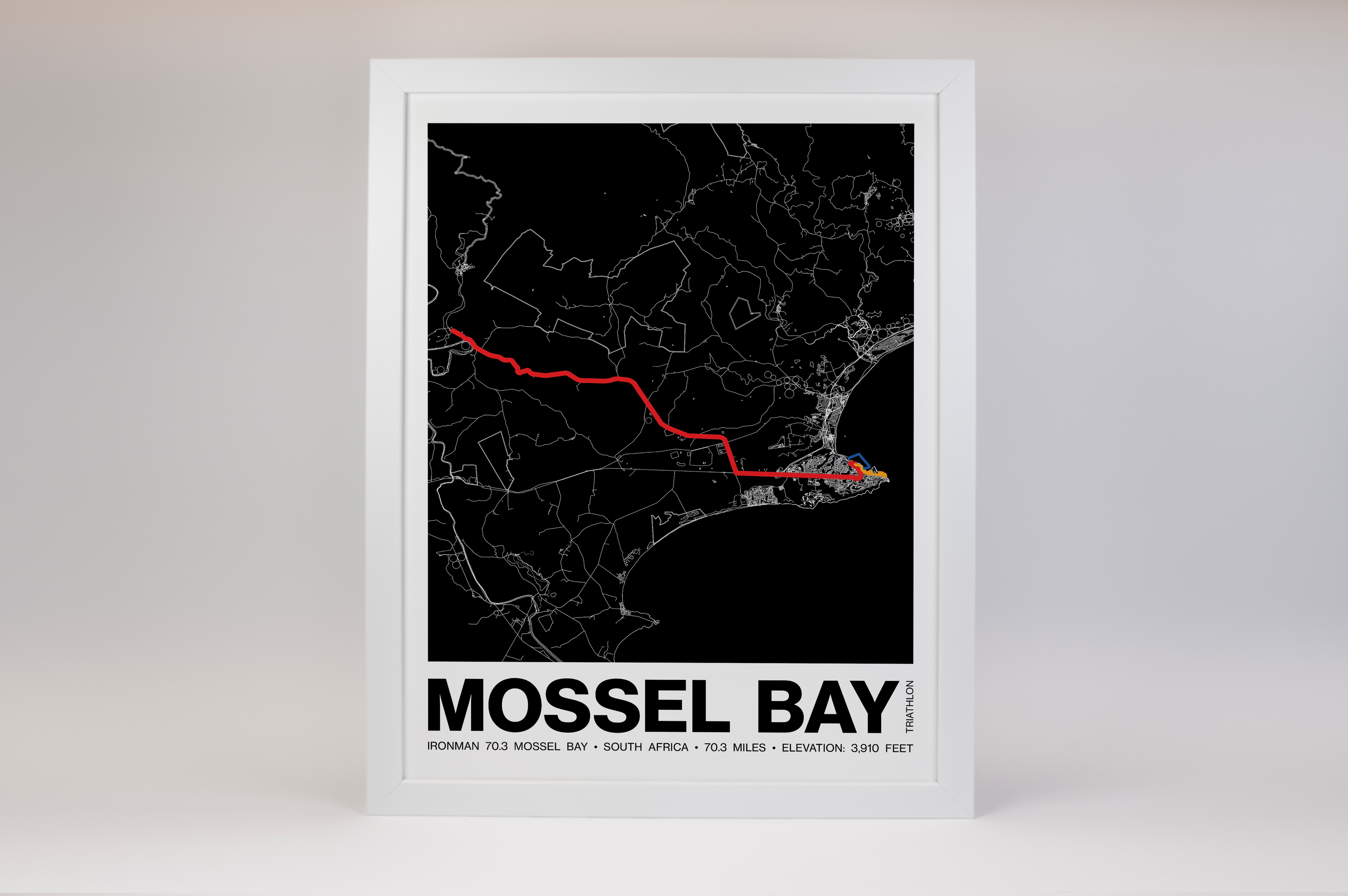 Ironman 70.3 Mossel Bay - African TriClub Championship Poster - Grid Style