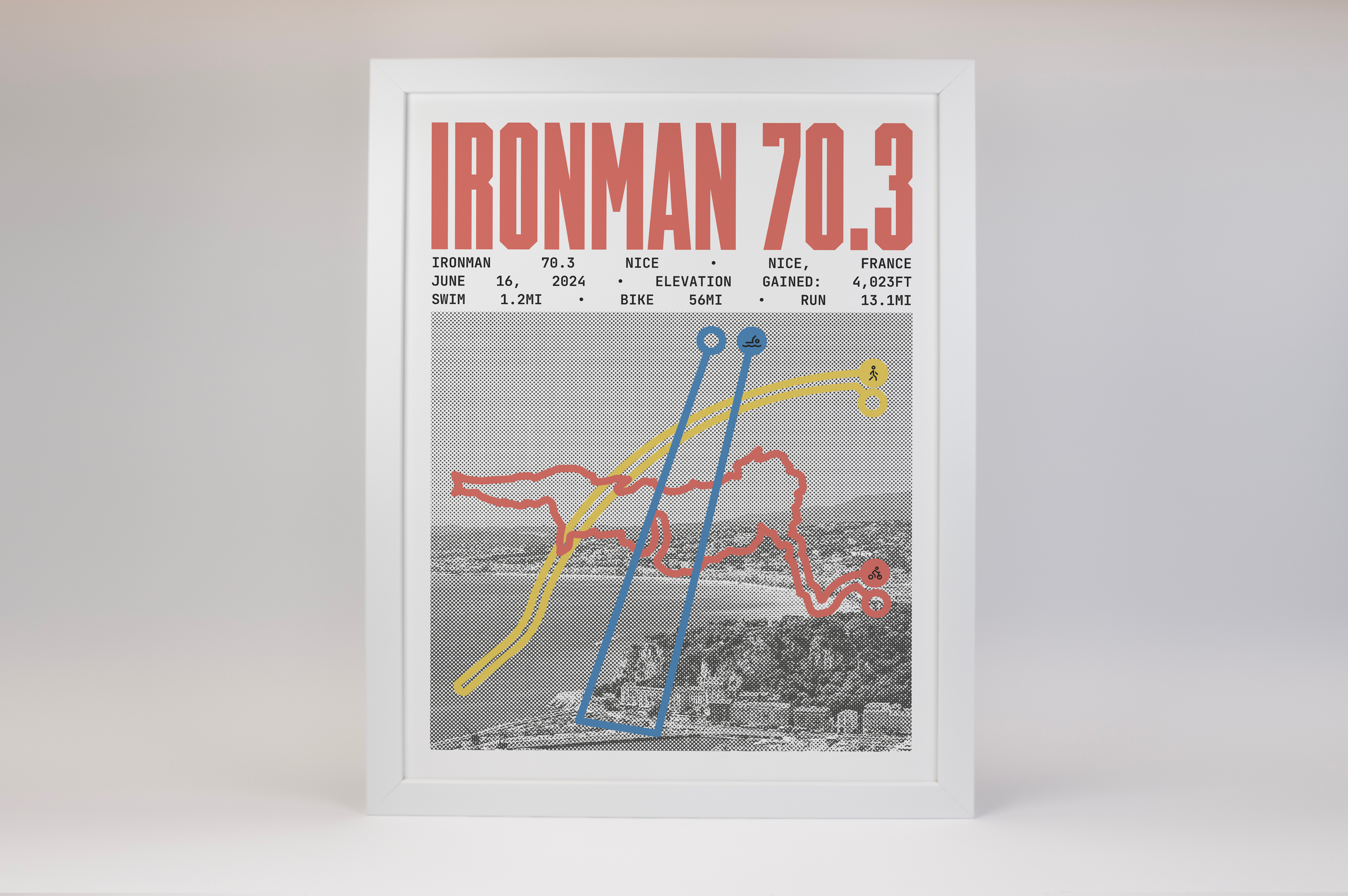 Ironman 70.3 Nice Poster