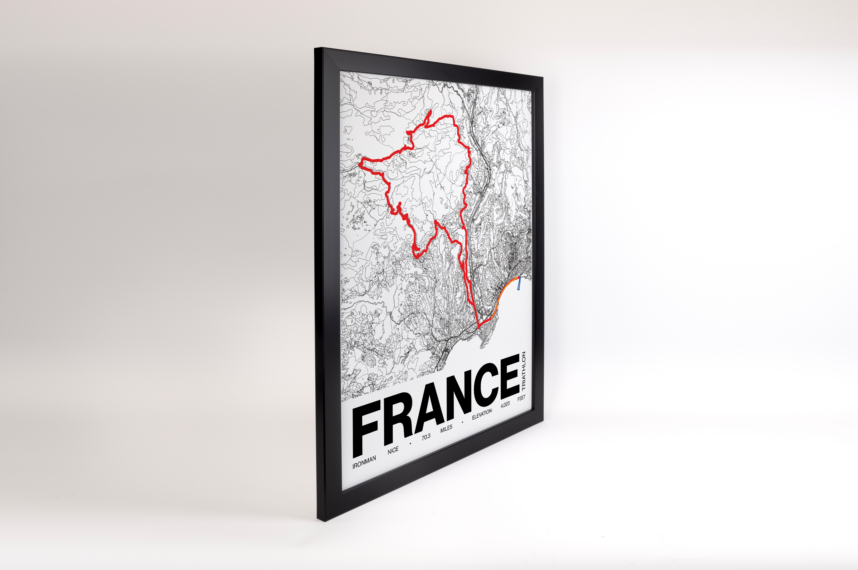 Ironman 70.3 Nice Poster - Grid Style